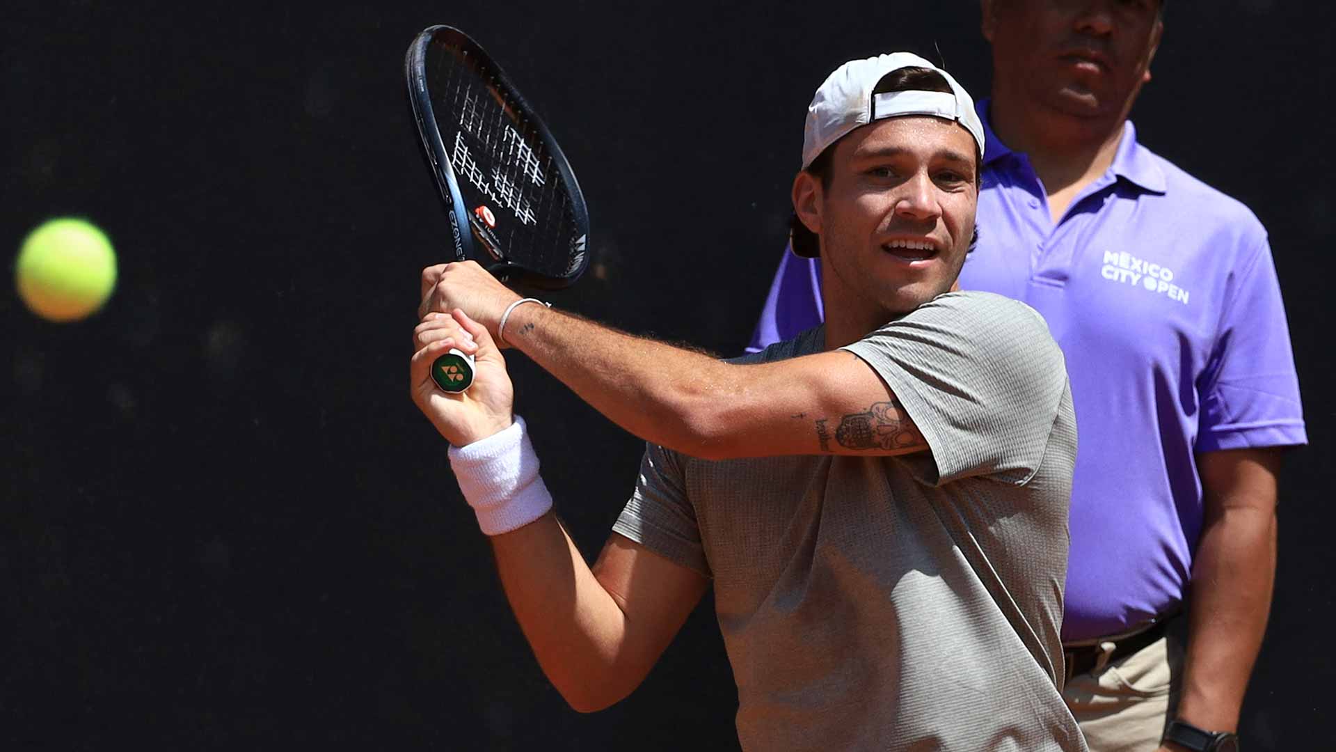Alexis Galarneau is playing his fourth tournament of the year after recovering from an arm injury.