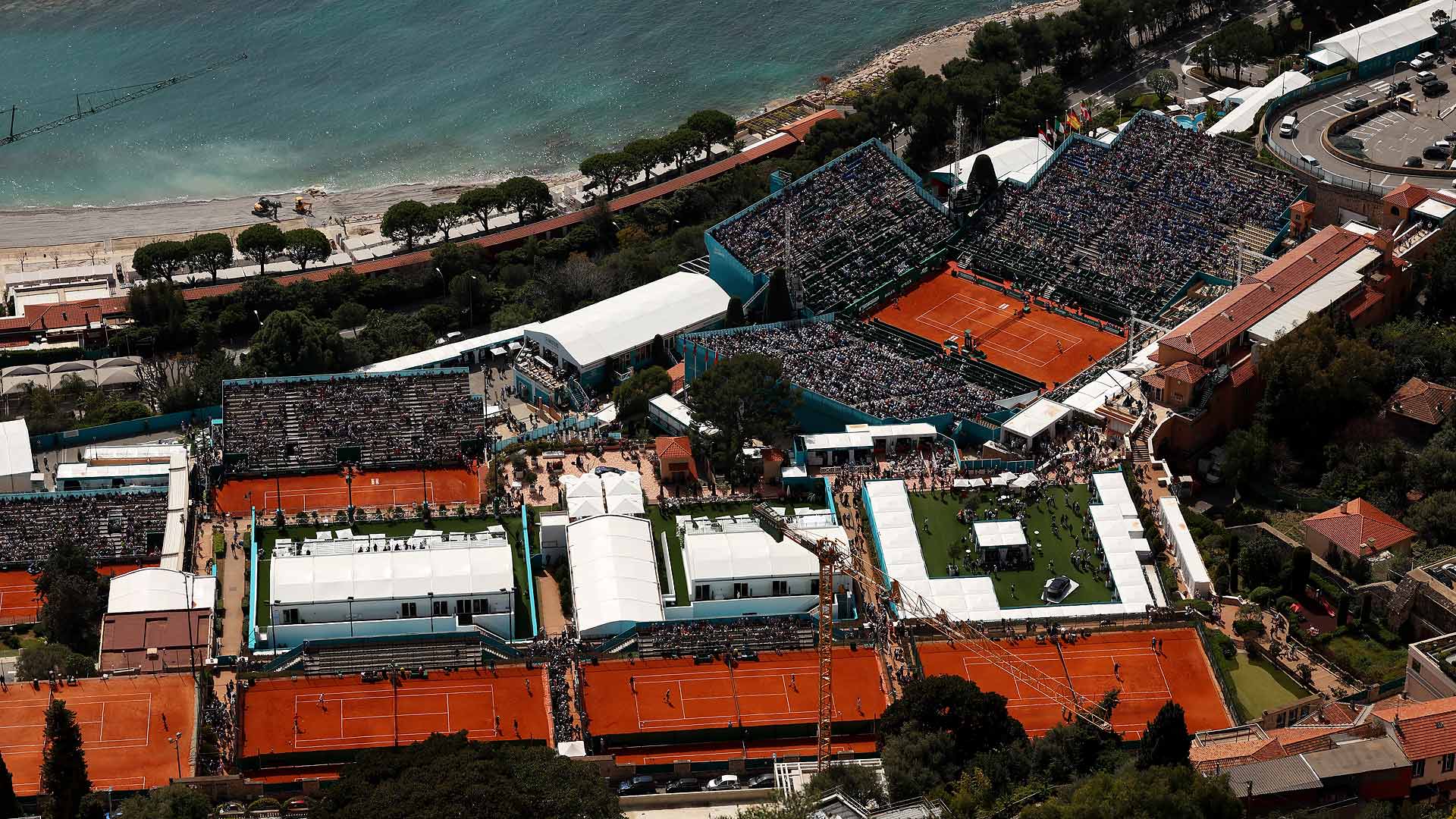 The Rolex Monte-Carlo Masters is held at the scenic Monte-Carlo Country Club.