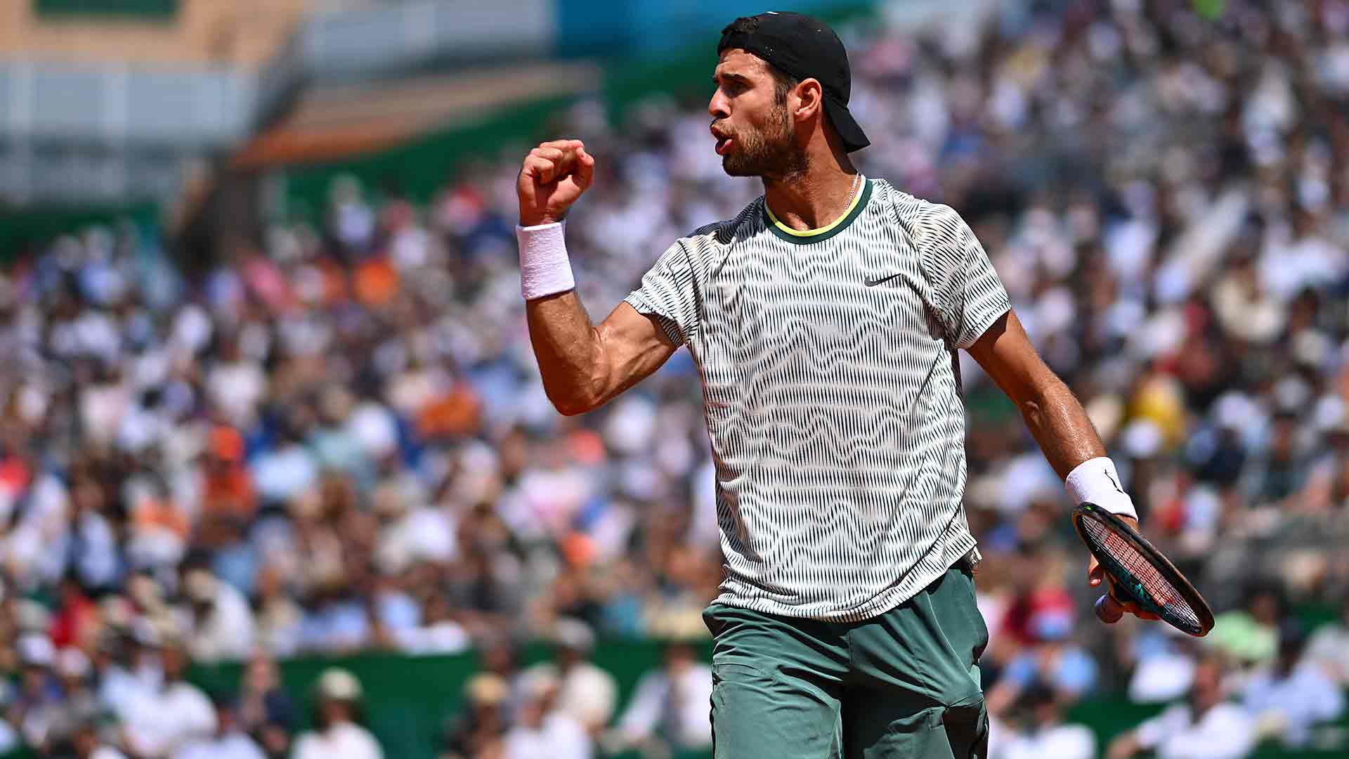 Karen Khachanov alcanzó los cuartos de final en Montecarlo por primera vez.