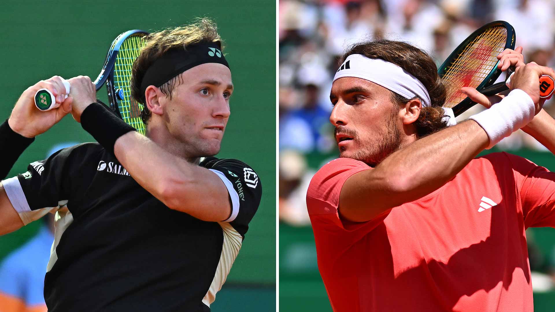 Casper Ruud and Stefanos Tsitsipas meet on Sunday in a high-stakes Monte-Carlo title match.