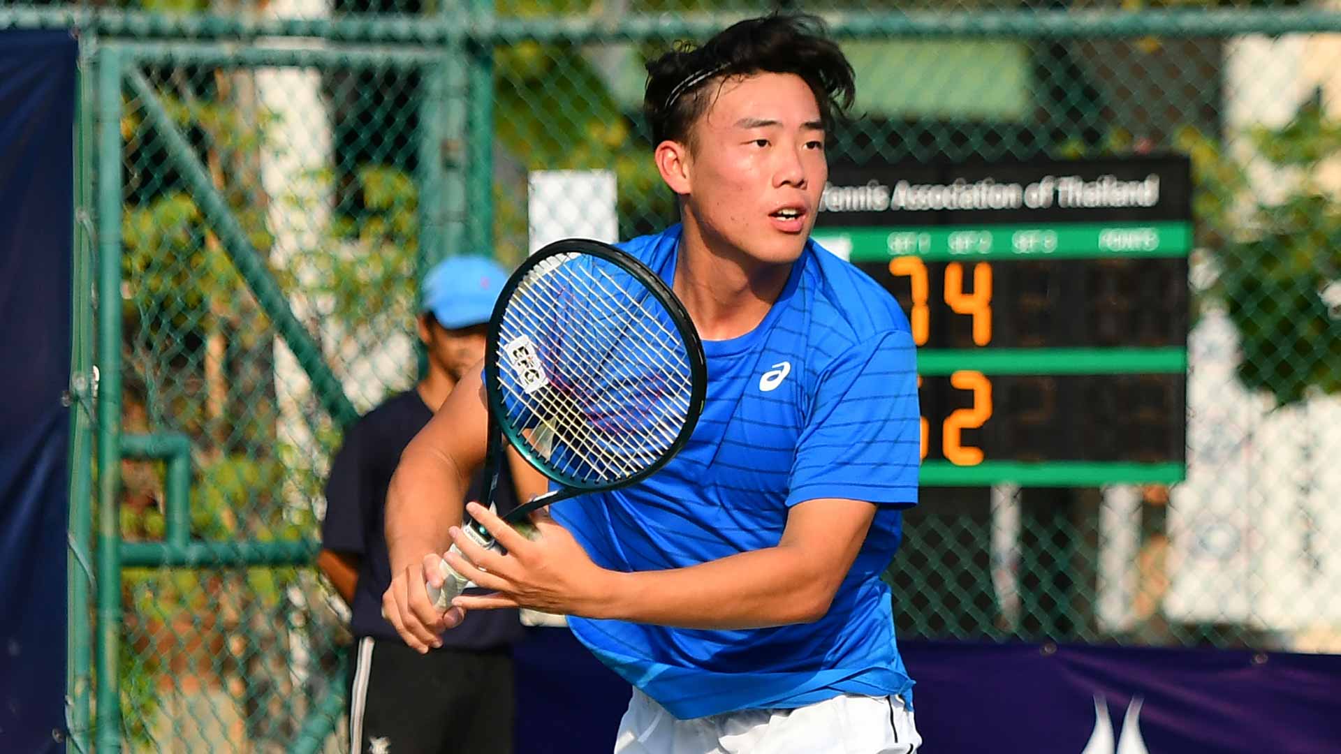 <a href='https://www.atptour.com/en/players/coleman-wong/w0bh/overview'>Coleman Wong</a> at the Nonthaburi Challenger.