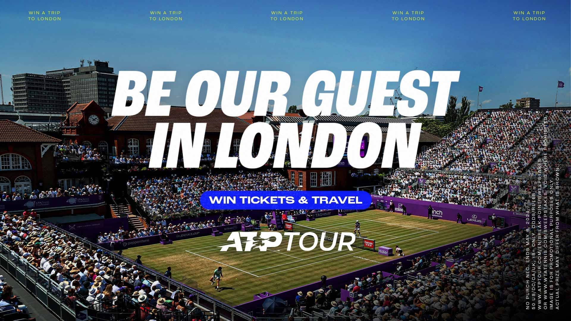 Be our guest in London | Win tickets and travel to a 2024 grass-court tennis tournament
