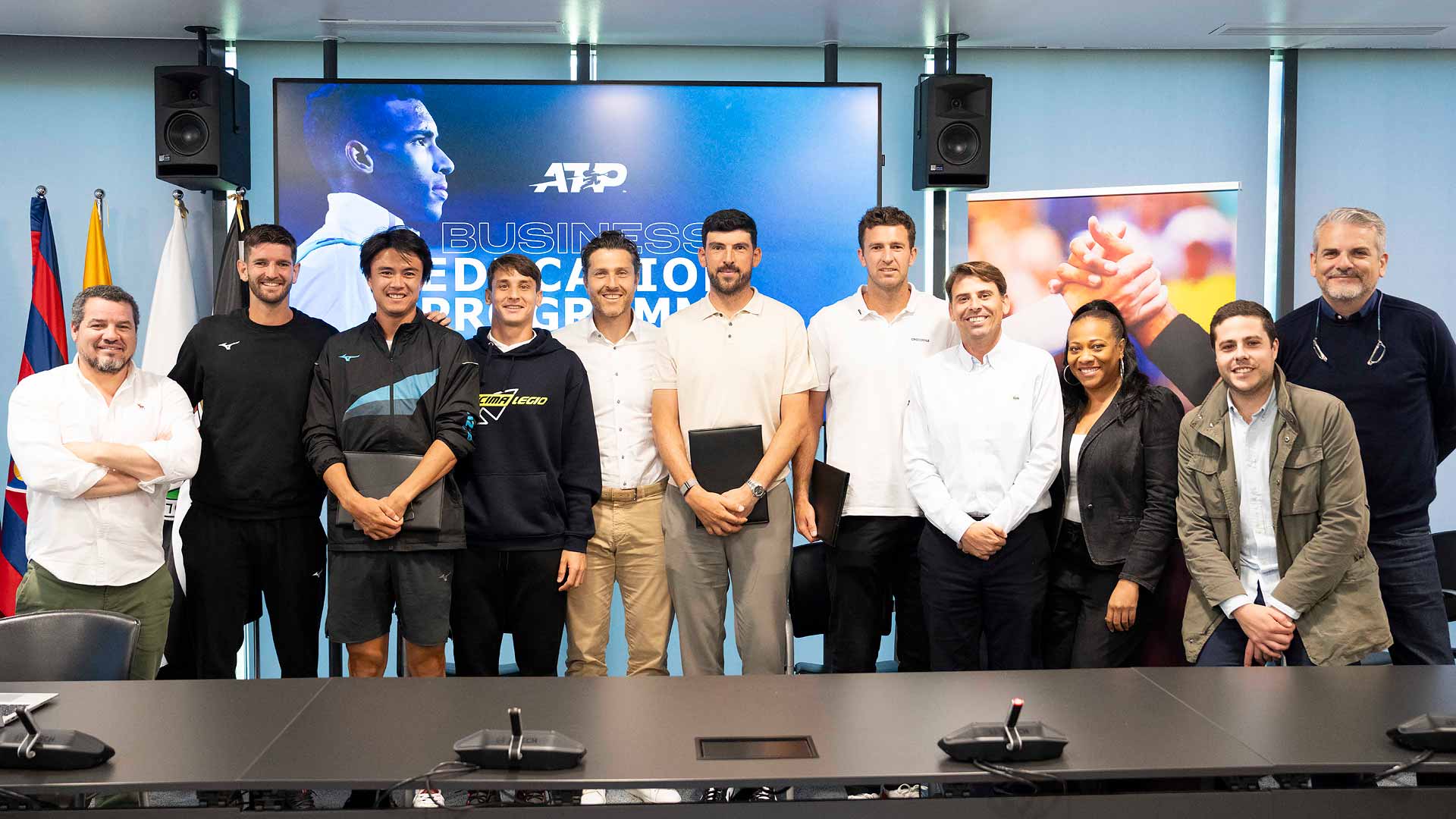 Un gran número de estrellas ATP completaron el Programa de Formación Empresarial ATP 2024 en Madrid.