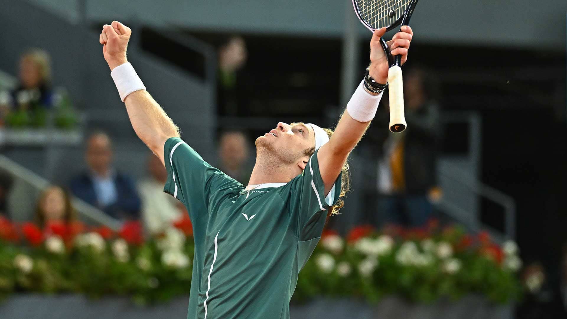 Rublev acaba con el triplete de Alcaraz en la Caja Mágica