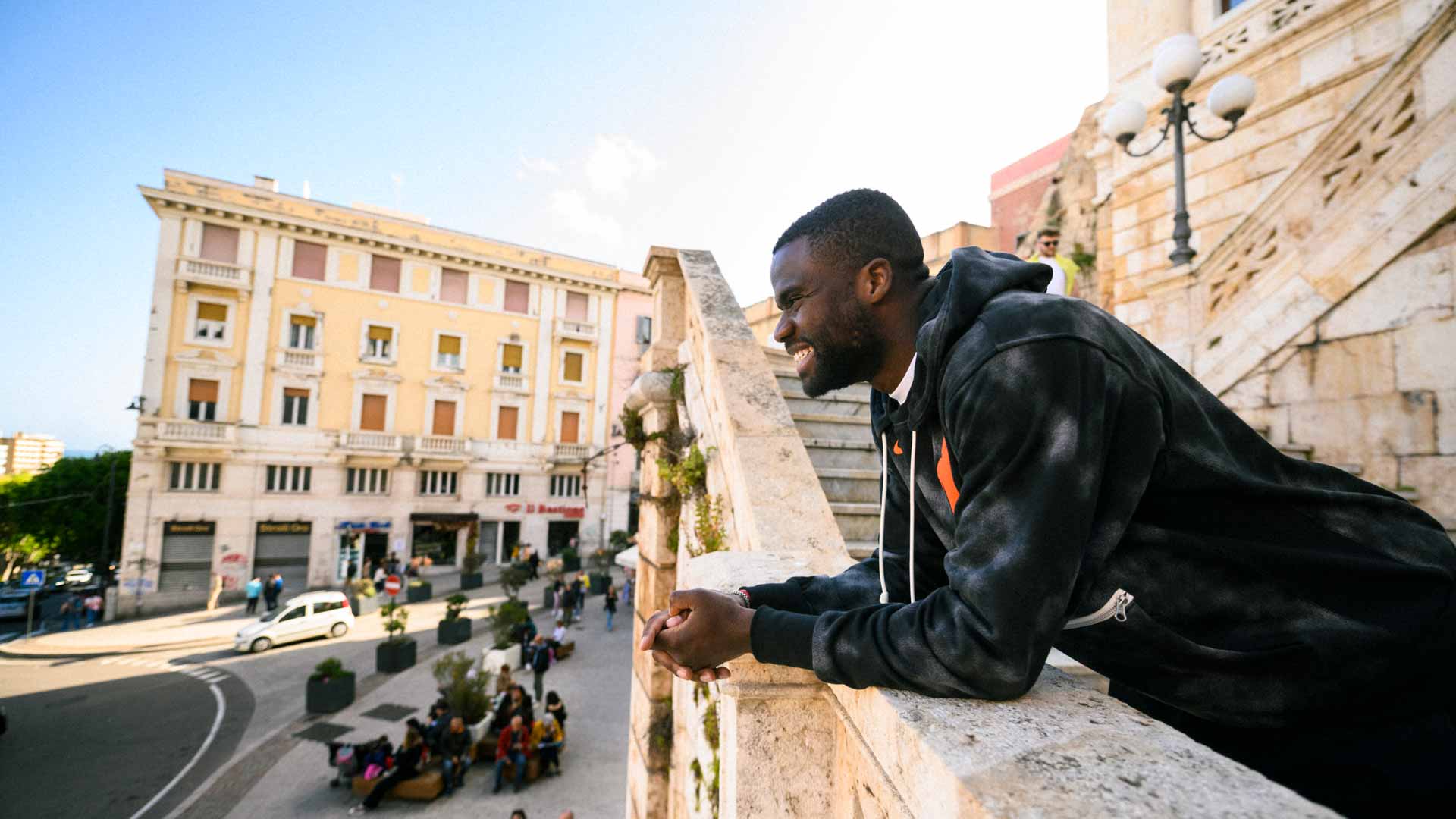 Frances Tiafoe at the Bastion Saint Remy.