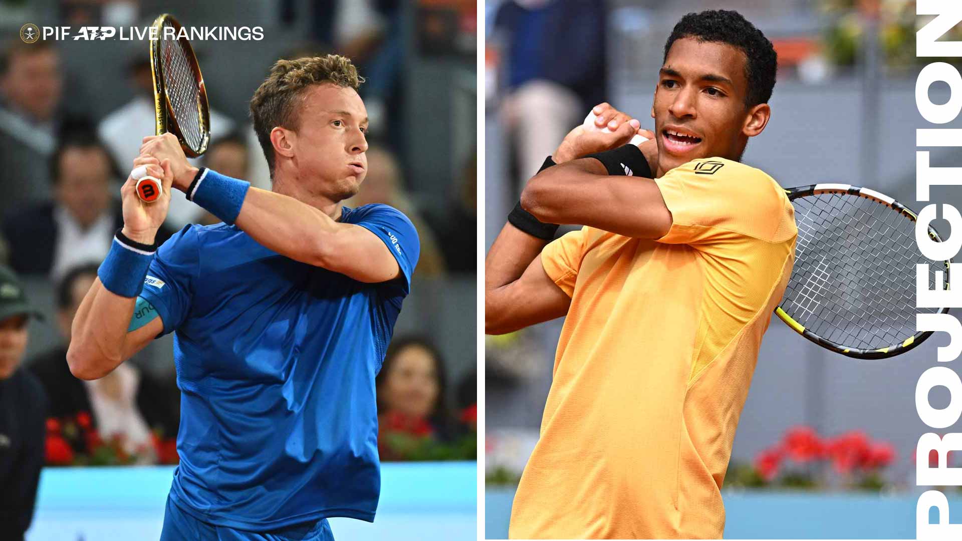 Jiri Lehecka and Felix Auger-Aliassime will meet in the Mutua Madrid Open semi-finals.