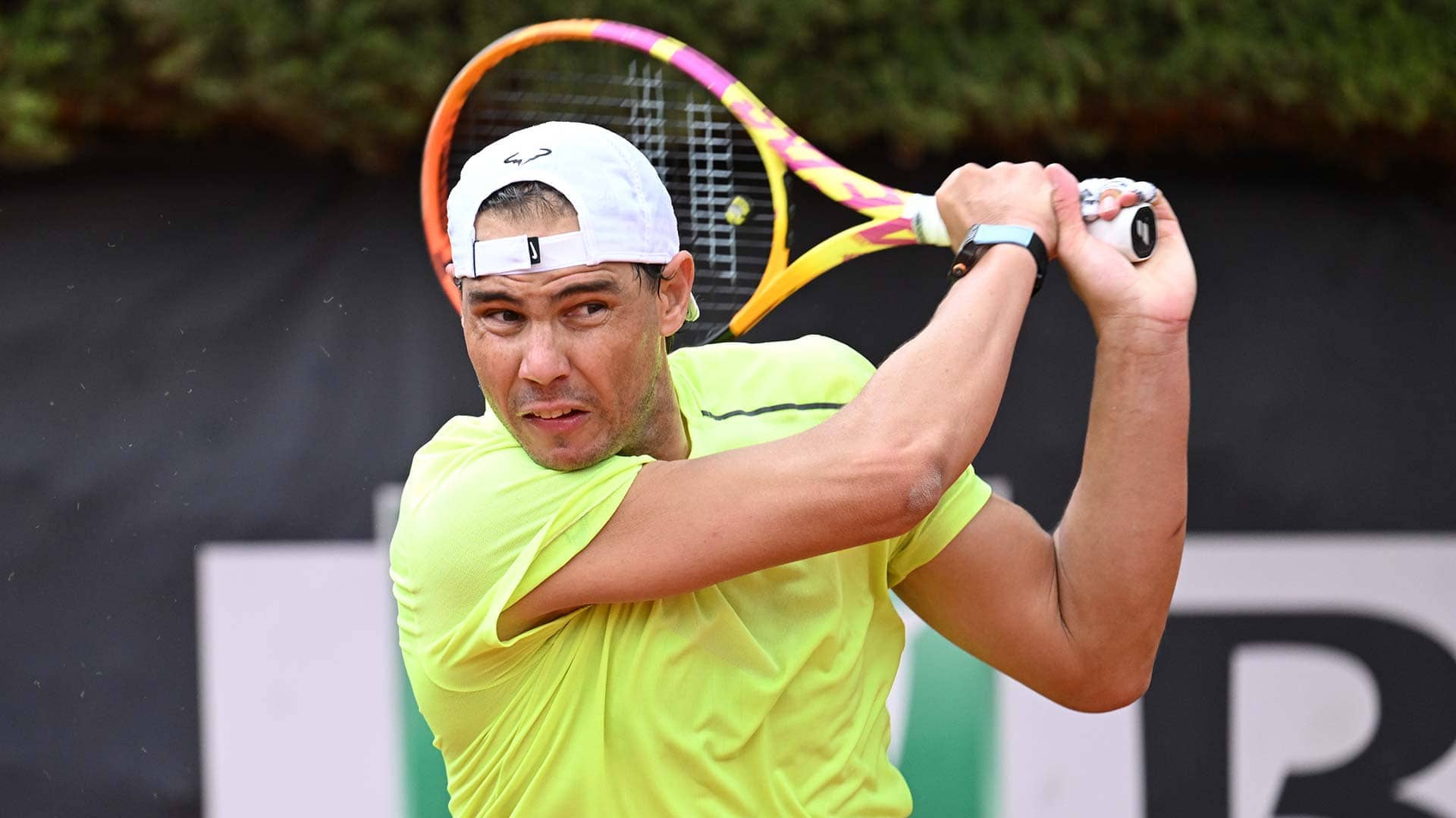 Rafael Nadal will play Zizou Bergs in the first round in Rome on Thursday.