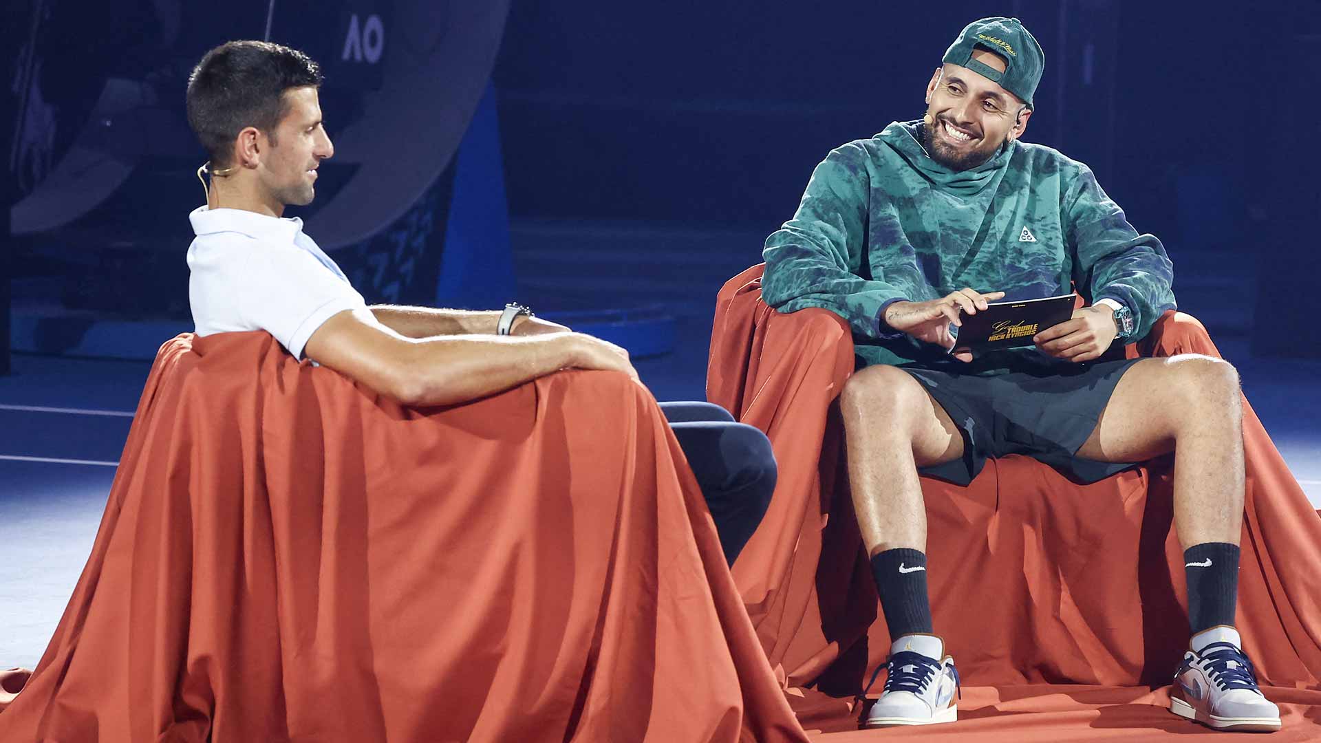 The hilarious offer Djokovic made Kyrgios on Good Trouble