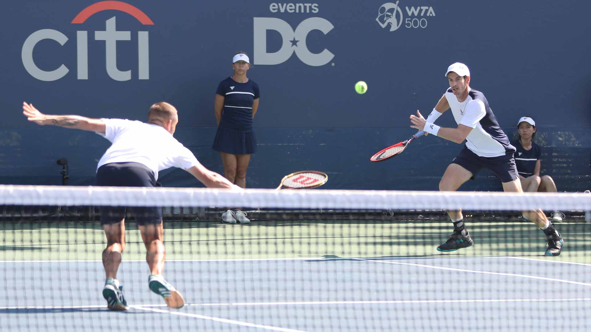Daniel Evans and Andy Murray last competed together last year in Washington.