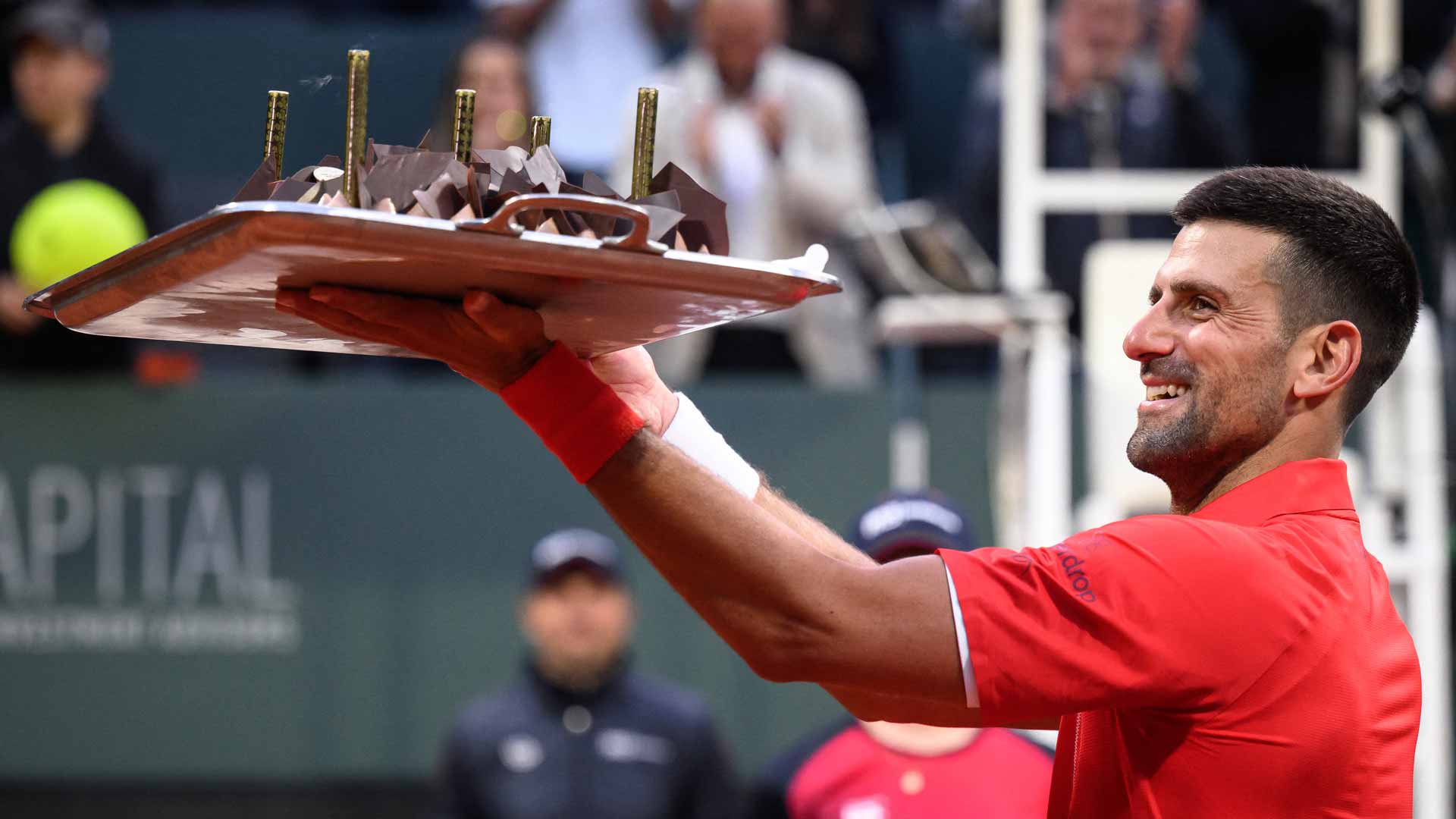 Djokovic celebrates 1,100th win on 37th birthday in Geneva