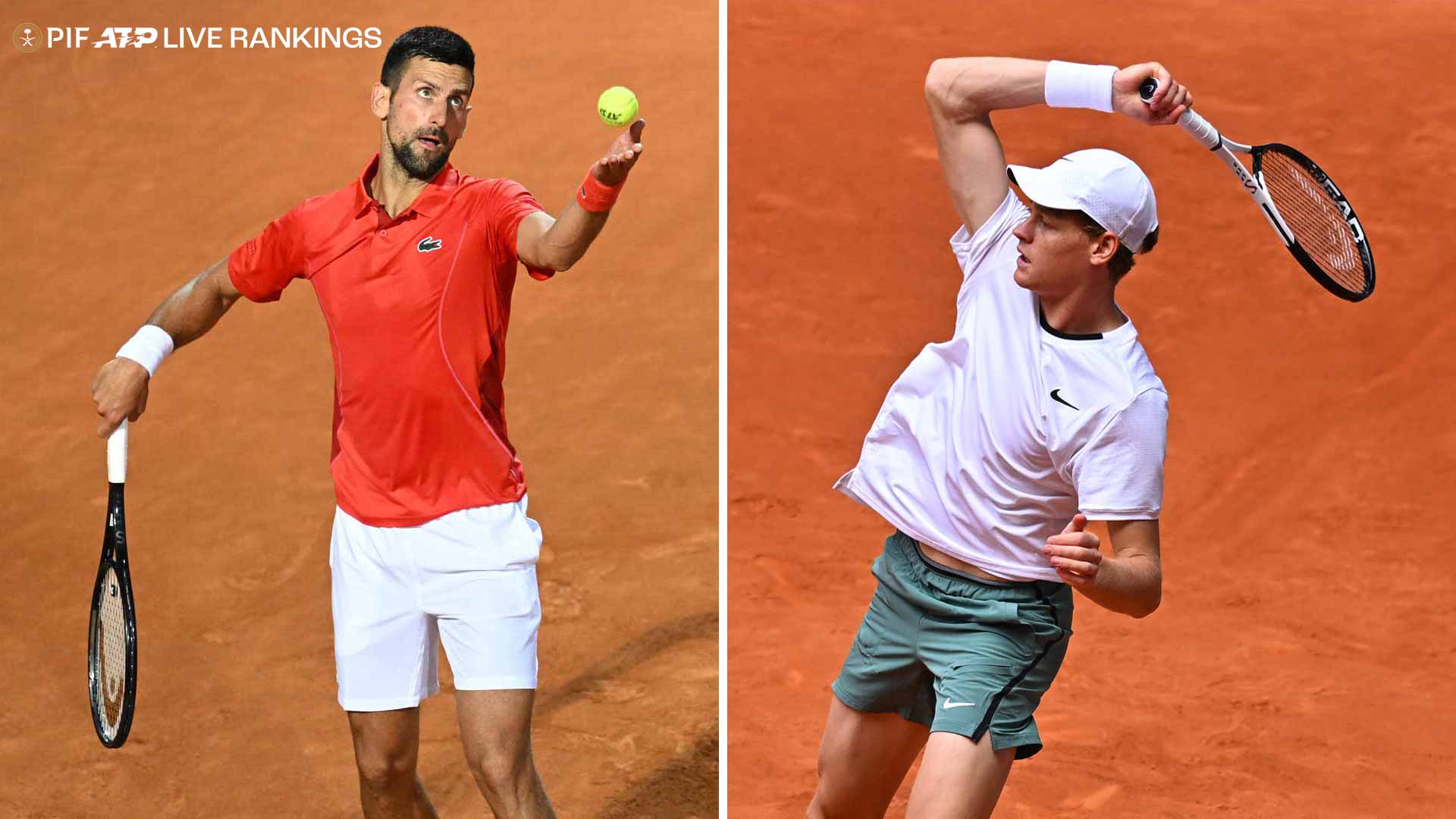Djokovic vs. Sinner: The battle for World No. 1 at Roland Garros