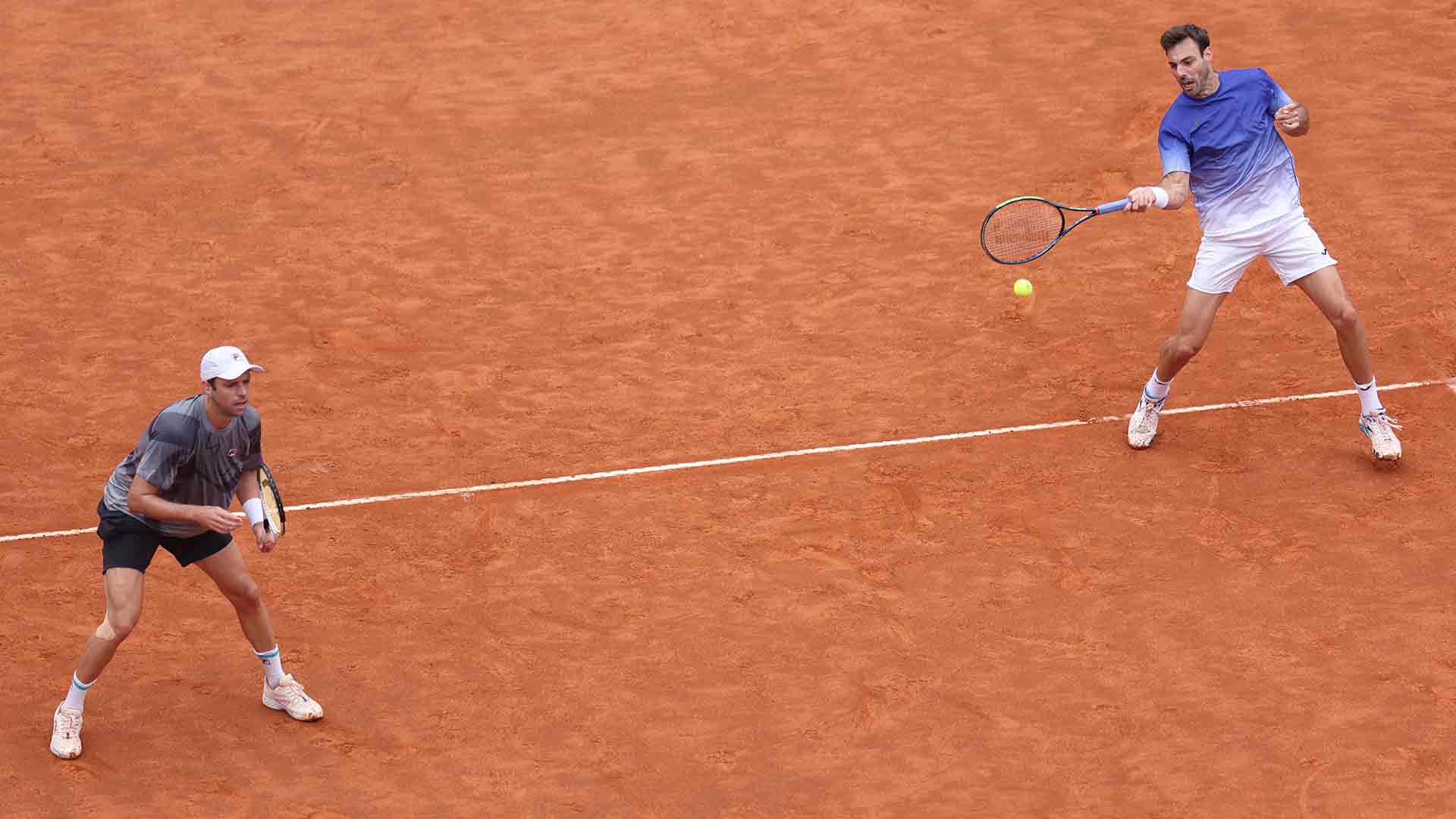 Marcel Granollers y Horacio Zeballos se presentan en París como recientes campeones en Roma.