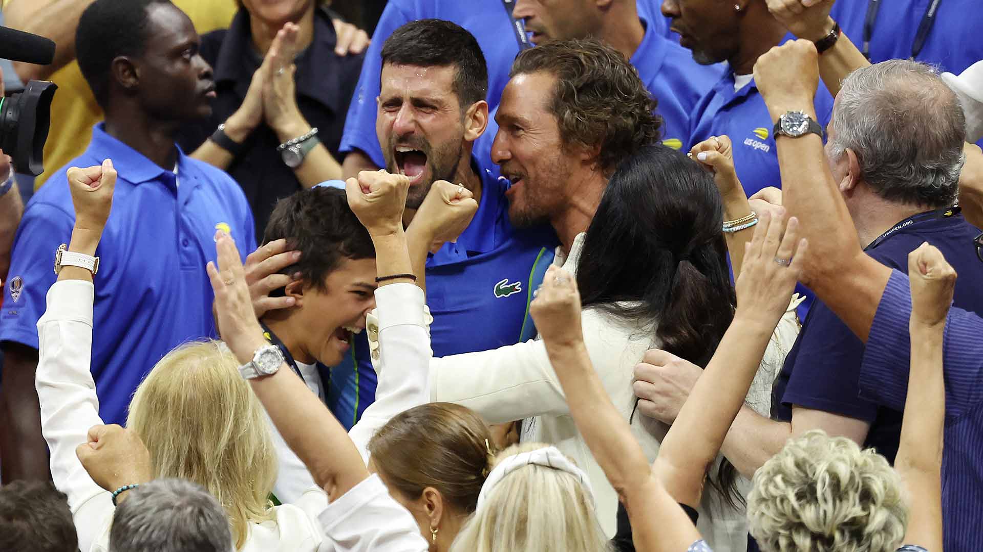 Matthew McConaughey calls Novak Djokovic 'The GOAT'