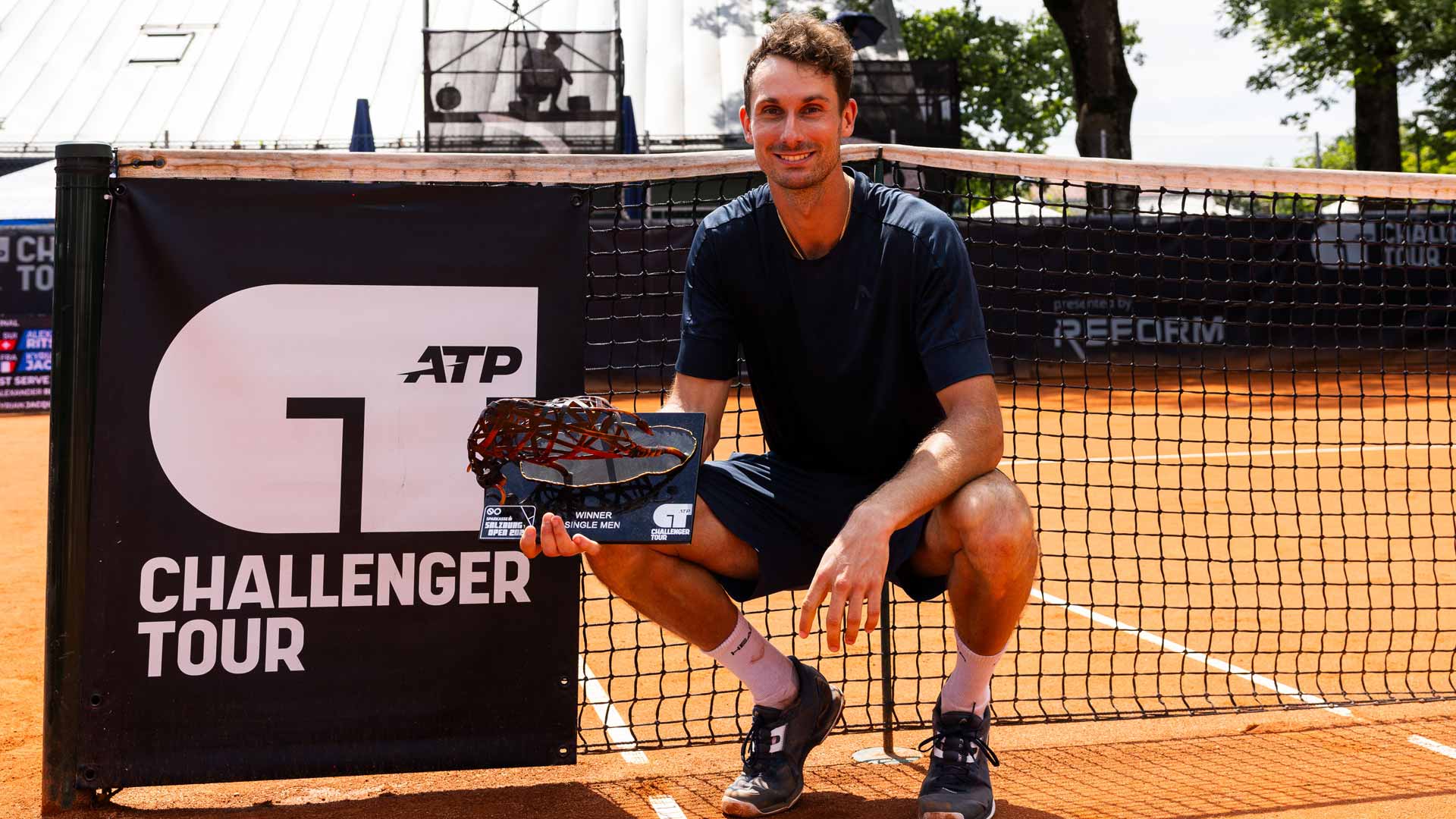 <a href='https://www.atptour.com/en/players/alexander-ritschard/rc04/overview'>Alexander Ritschard</a> wins the Challenger 125 event in Salzburg, Austria.