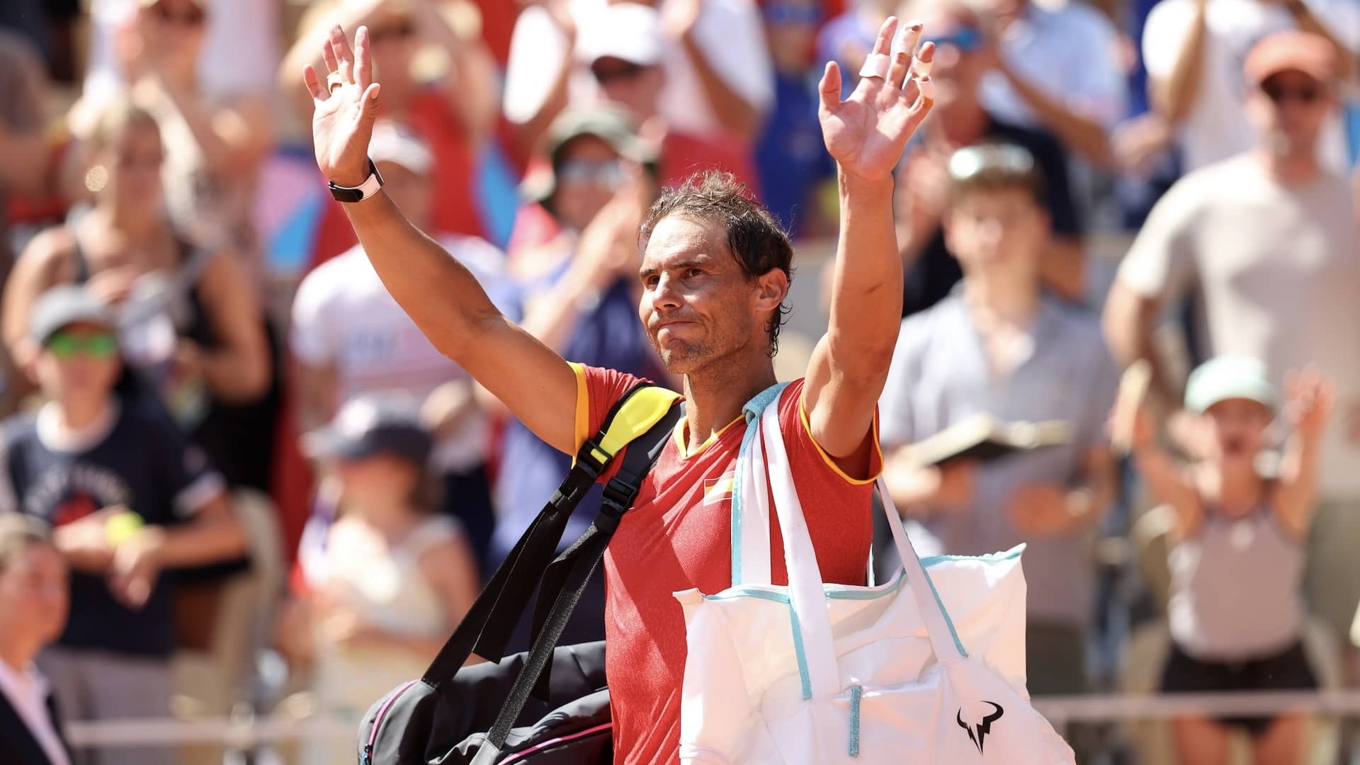Rafael Nadal, tras caer ante Novak Djokovic en los Juegos Olímpicos de París 2024.