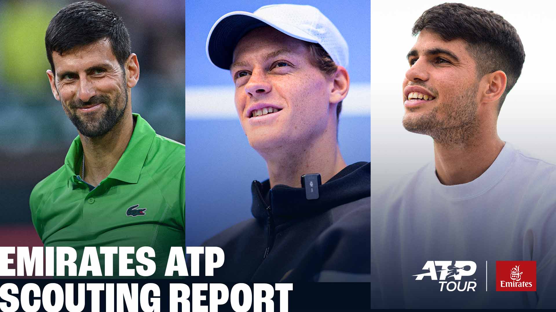 Novak Djokovic, Jannik Sinner and Carlos Alcaraz are among the men's singles title contenders the US Open.