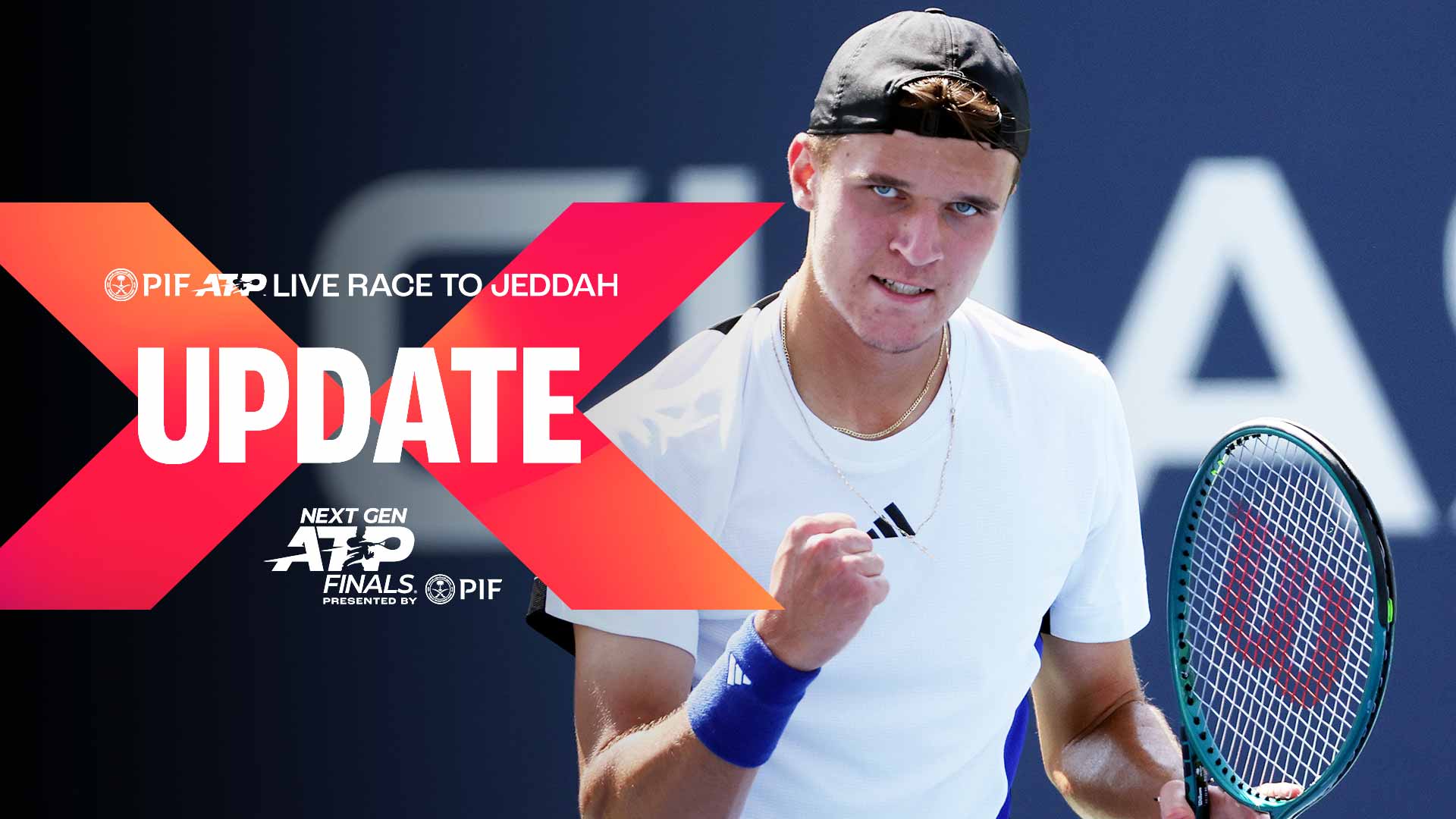 Jakub Mensik is fourth in the PIF ATP Live Race To Jeddah.