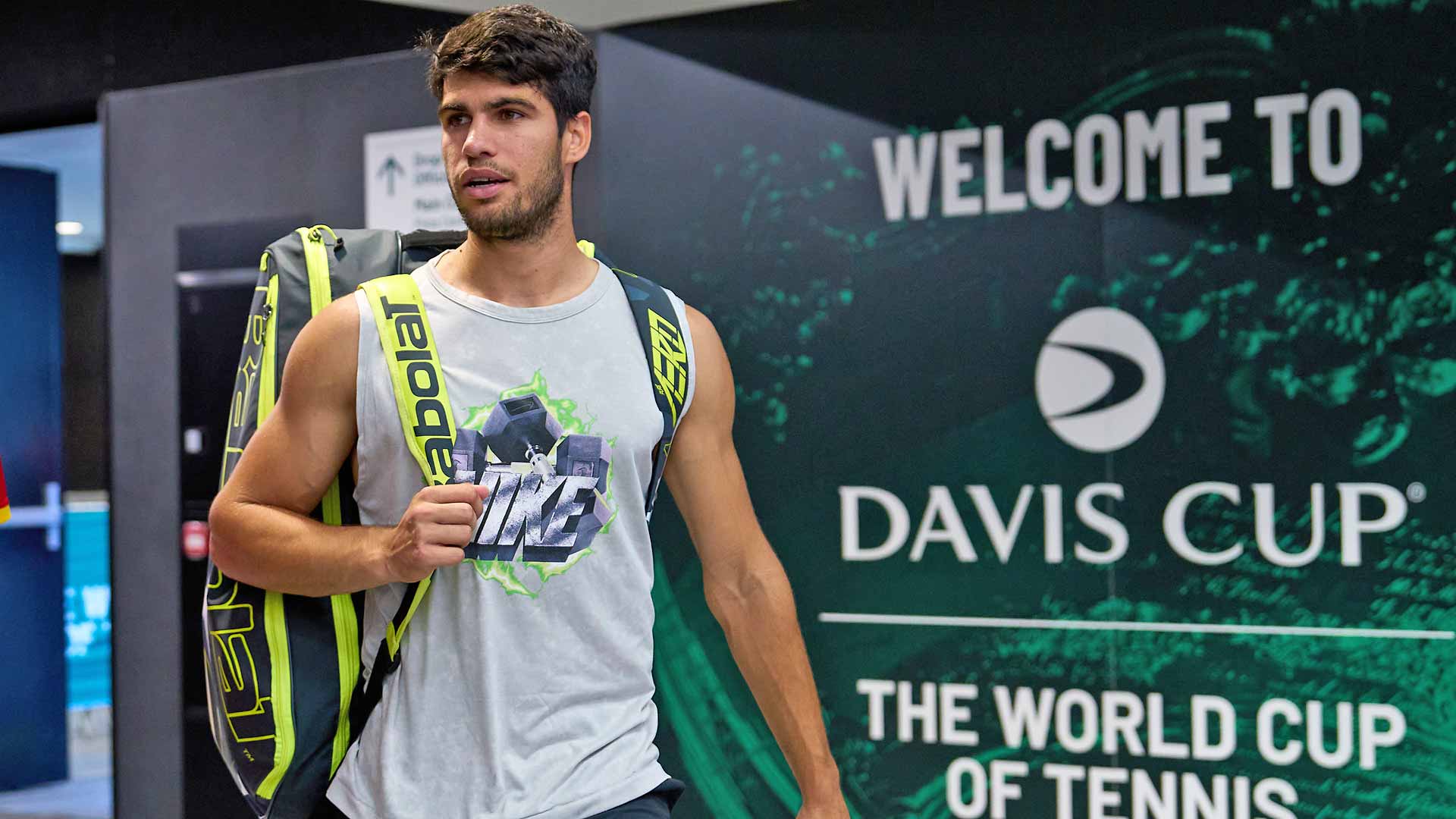 Carlos Alcaraz has arrived in Valencia for the Davis Cup Finals Group Stage.