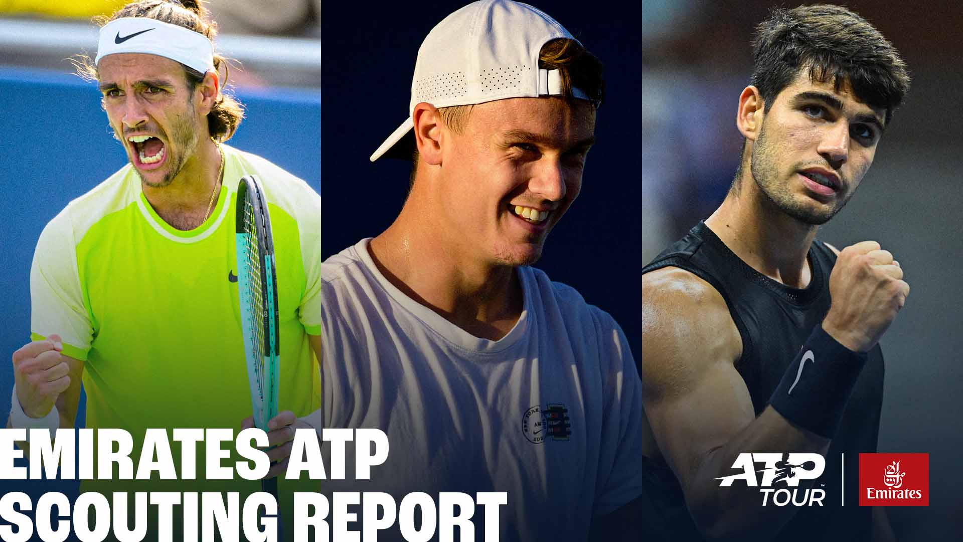 Lorenzo Musetti, Holger Rune and Carlos Alcaraz are in action this week.
