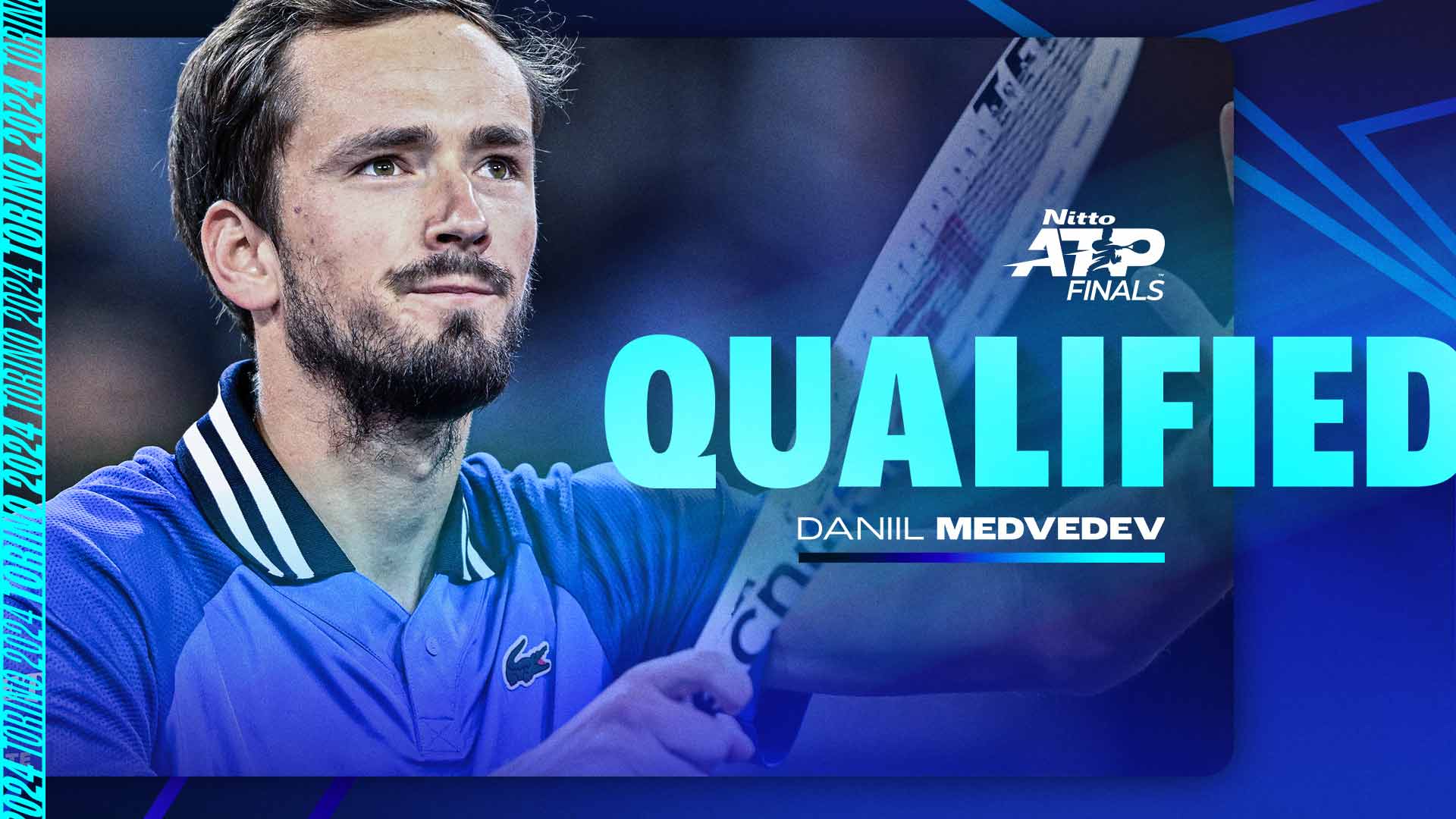Daniil Medvedev will compete in Turin in November.