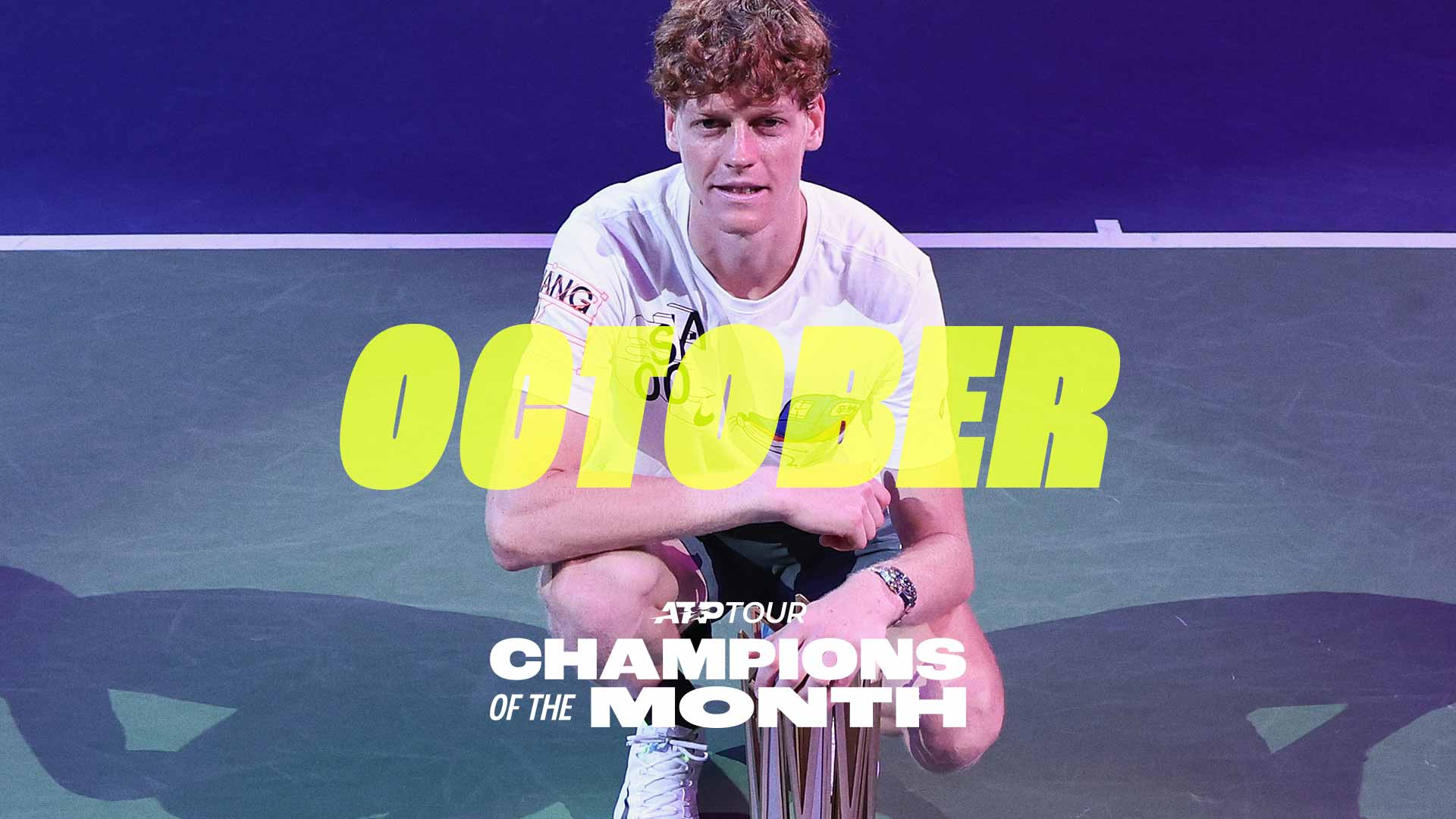 El título de Jannik Sinner en el Rolex Shanghai Masters formó parte del listado de campeones ATP Tour en octubre.