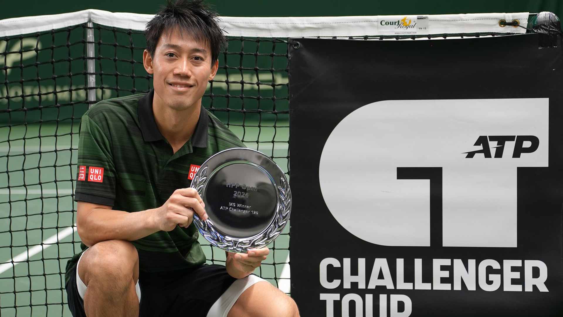 Kei Nishikori wins the ATP Challenger Tour 125 event in Helsinki, Finland.