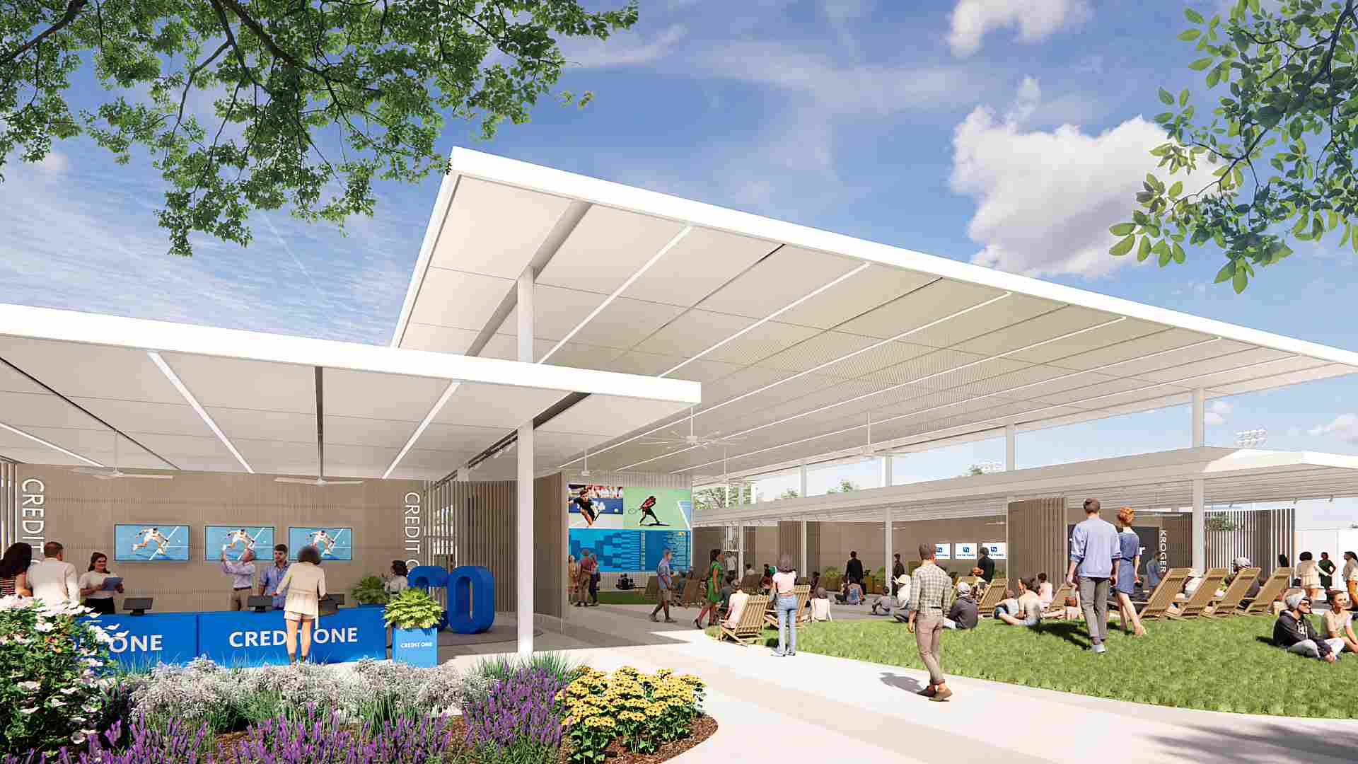As a part of Cincinnati Open's 2025 extension plans, a 19,000-square-foot Pavilion is designed as a central fan gathering space at the tournament. 