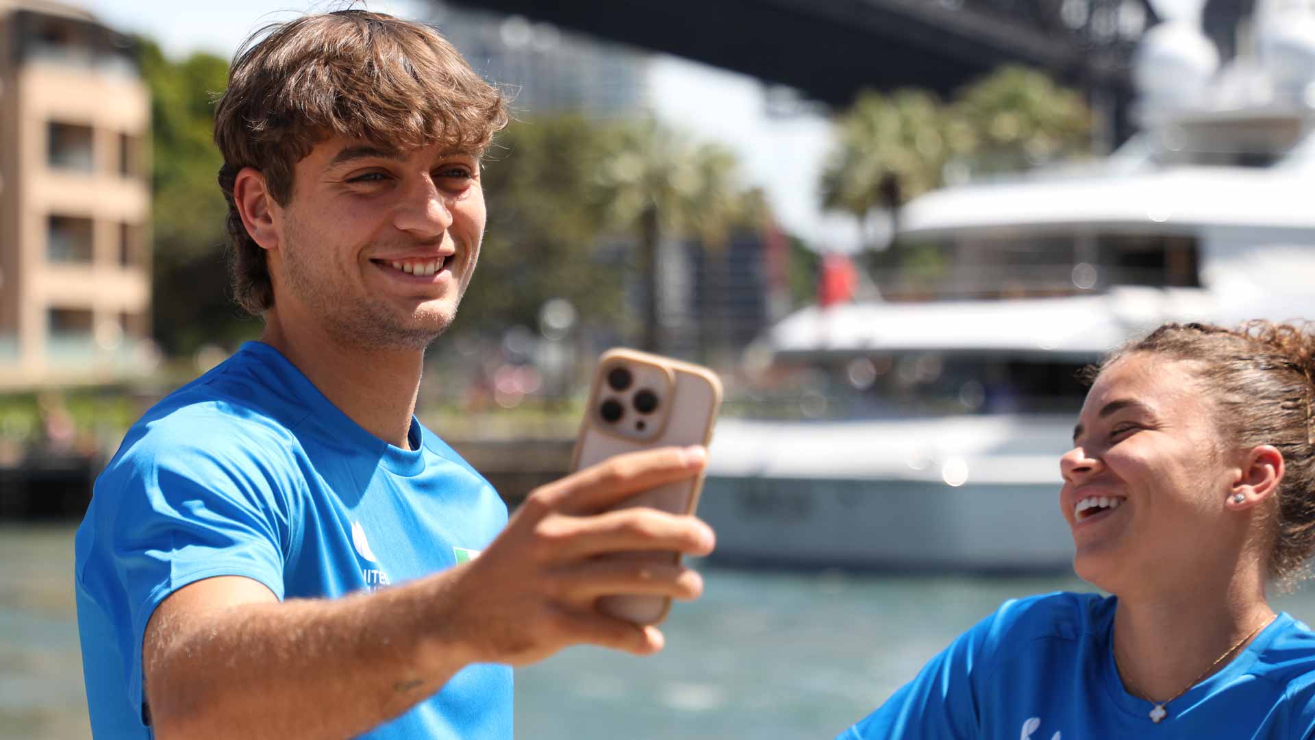 <a href='https://www.atptour.com/en/players/flavio-cobolli/c0e9/overview'>Flavio Cobolli</a> and Jasmine Paolini