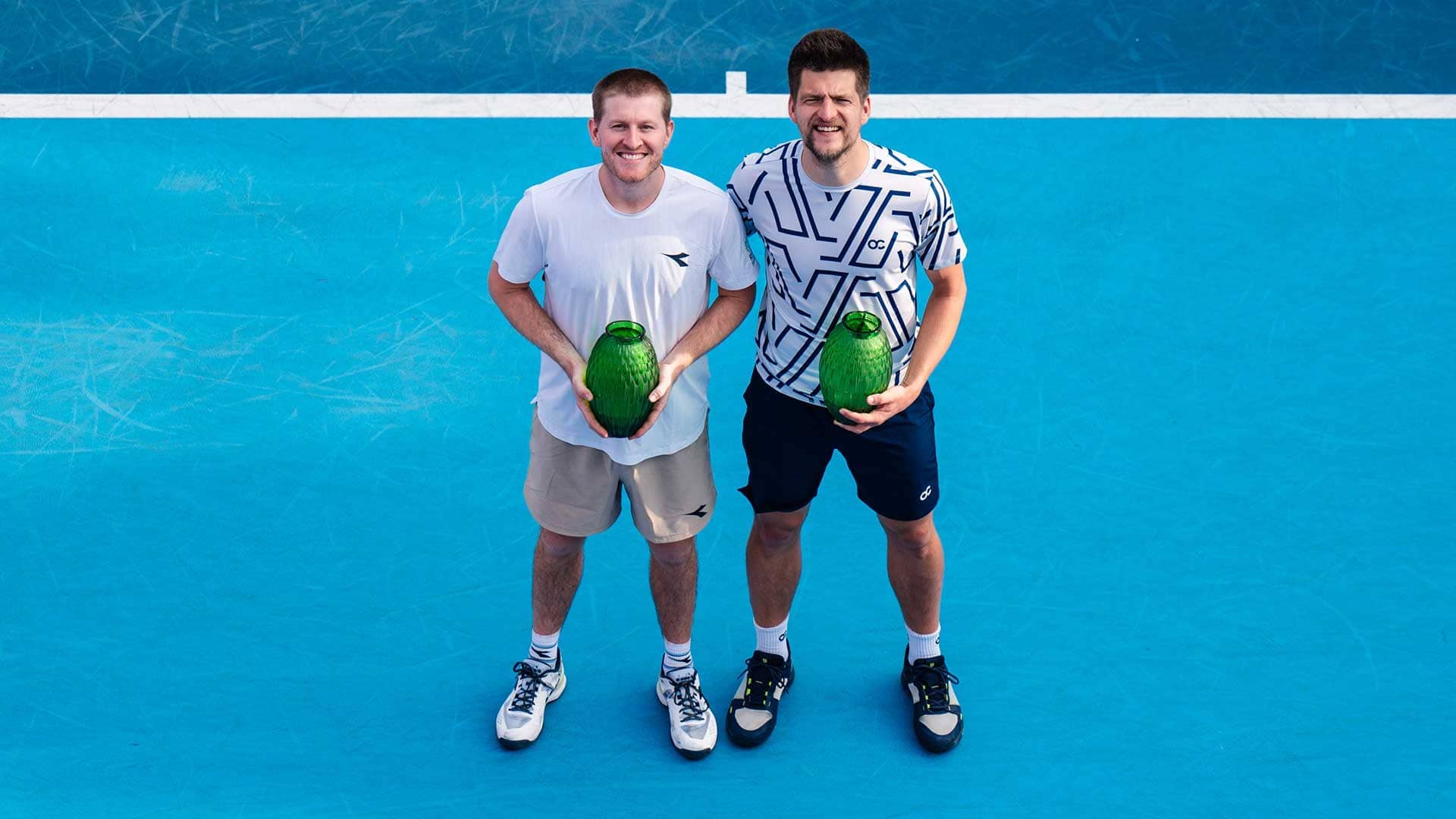 Luke Johnson/Sander Arends celebrate in Hong Kong.