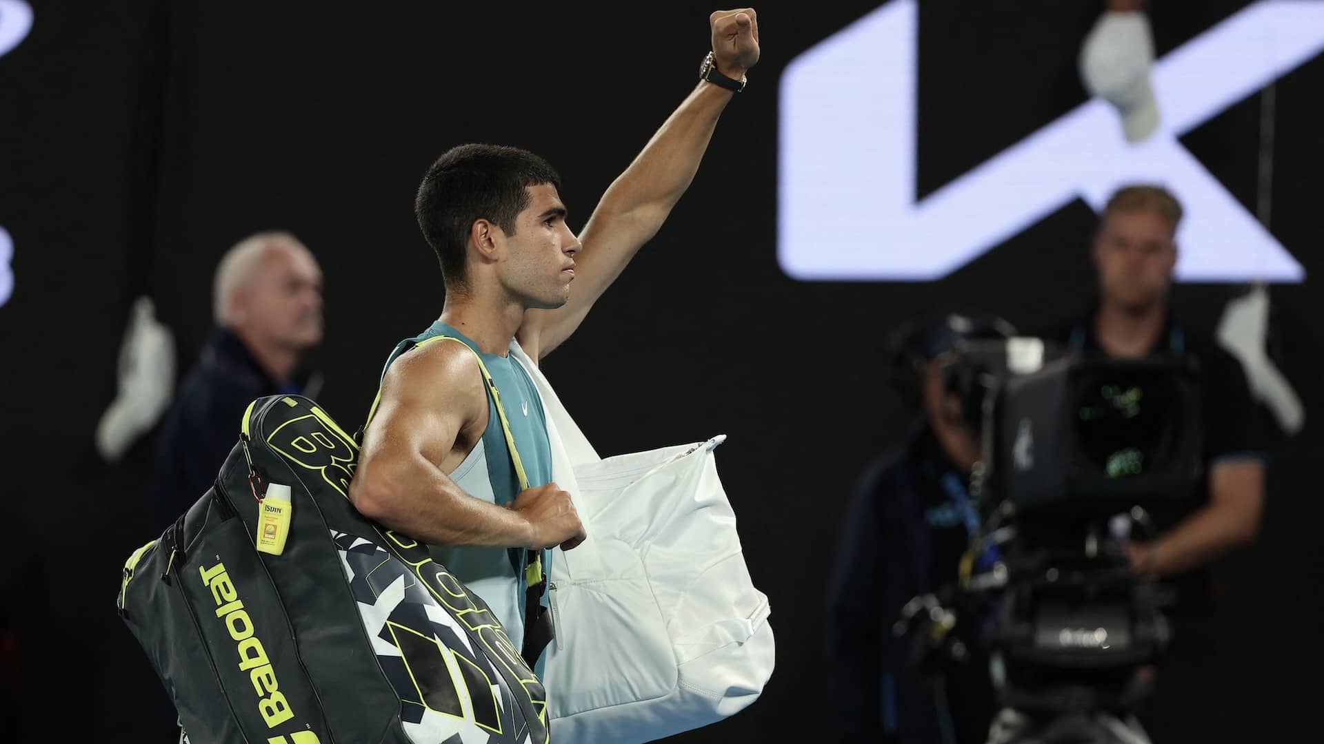 Carlos Alcaraz, tras caer en cuartos de final del Abierto de Australia.