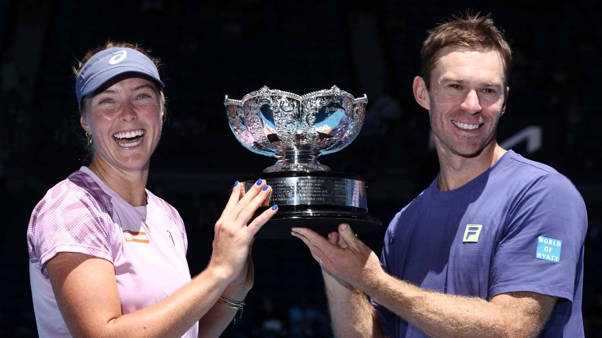 Olivia Gadecki and John Peers win their first Grand Slam mixed doubles title together.
