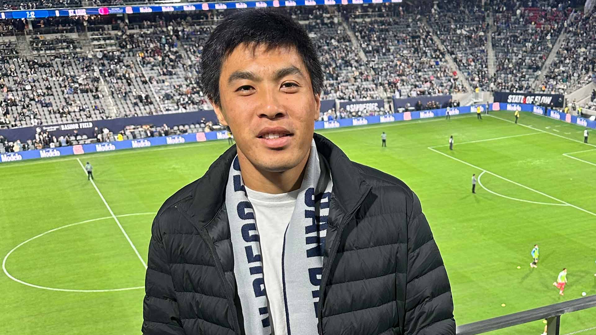 Brandon Nakashima recently attended a San Diego FC game.