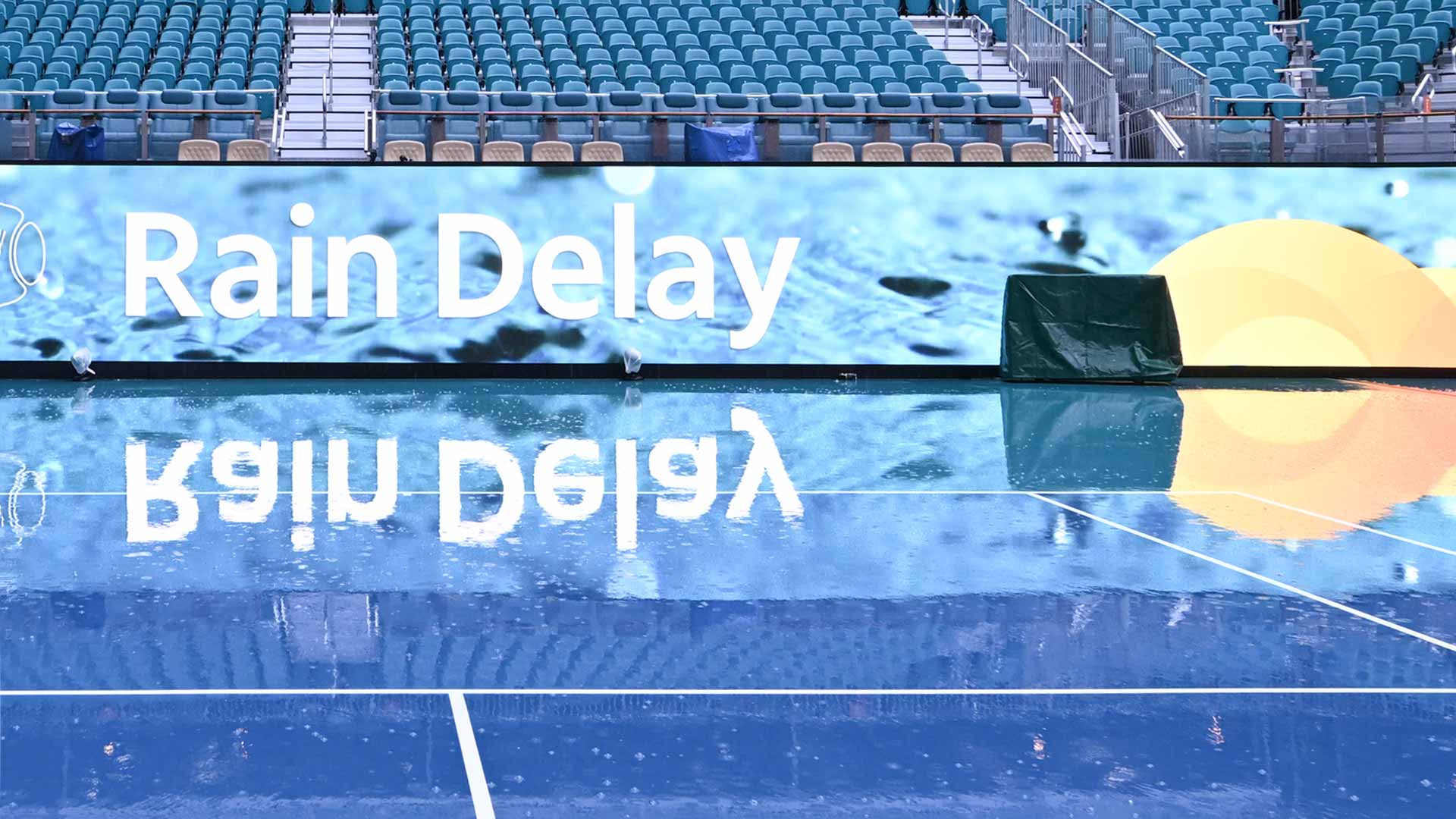 El juego ha sido suspendido debido a la lluvia en el Miami Open presented by Itau.