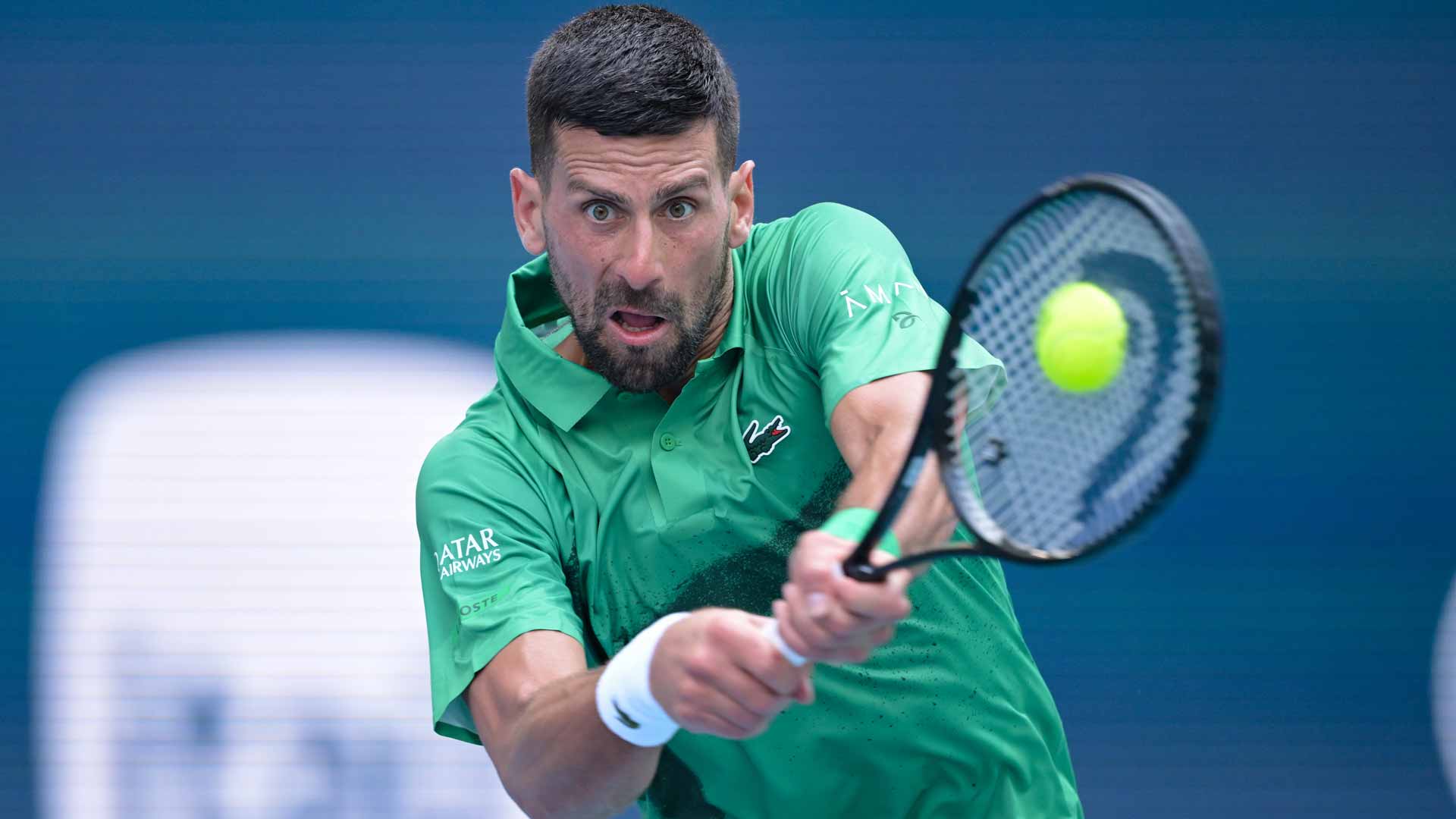 Novak Djokovic aspira a su séptimo título en Miami y a su 100ª corona en el circuito.