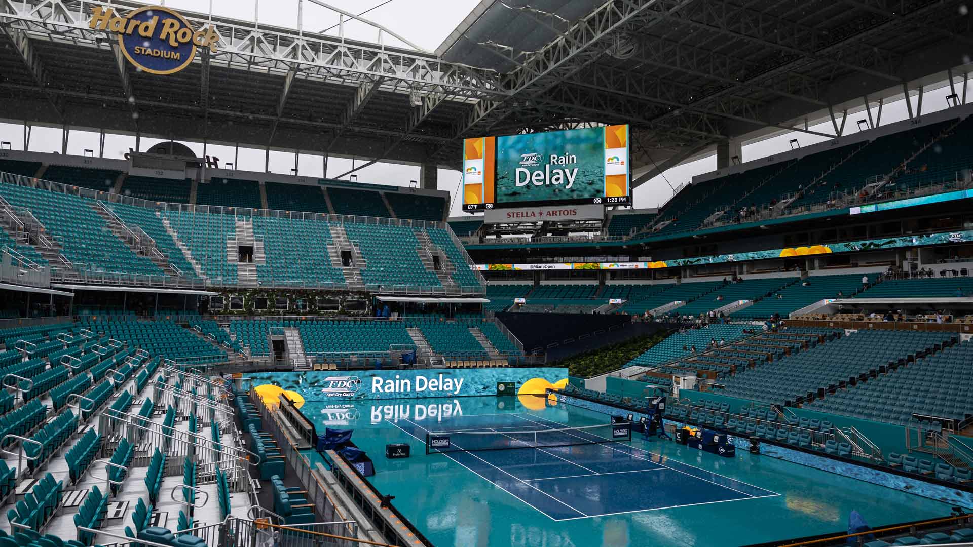Después de la lluvia, inicia la final del Miami Open