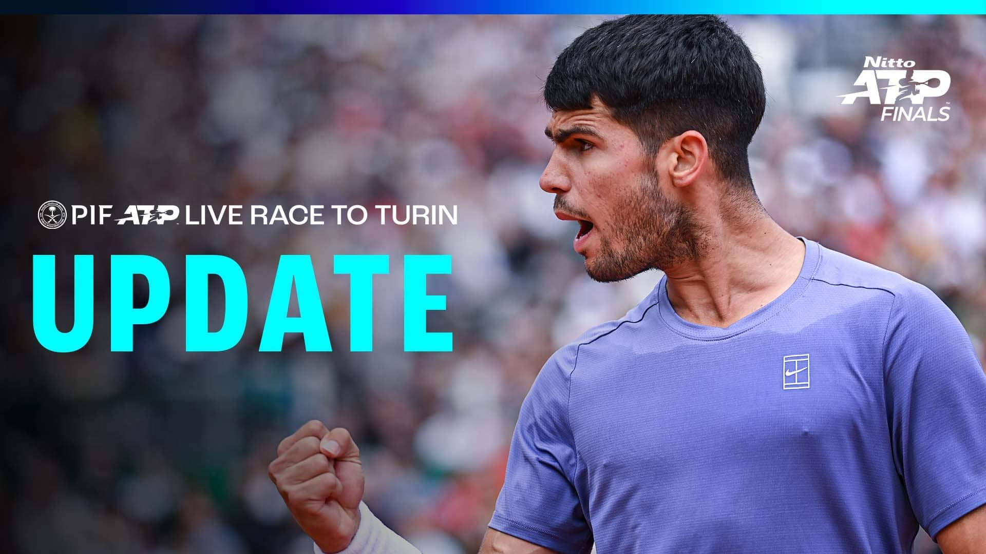 Alcaraz surges into Live Race lead, De Minaur improves Turin hopes