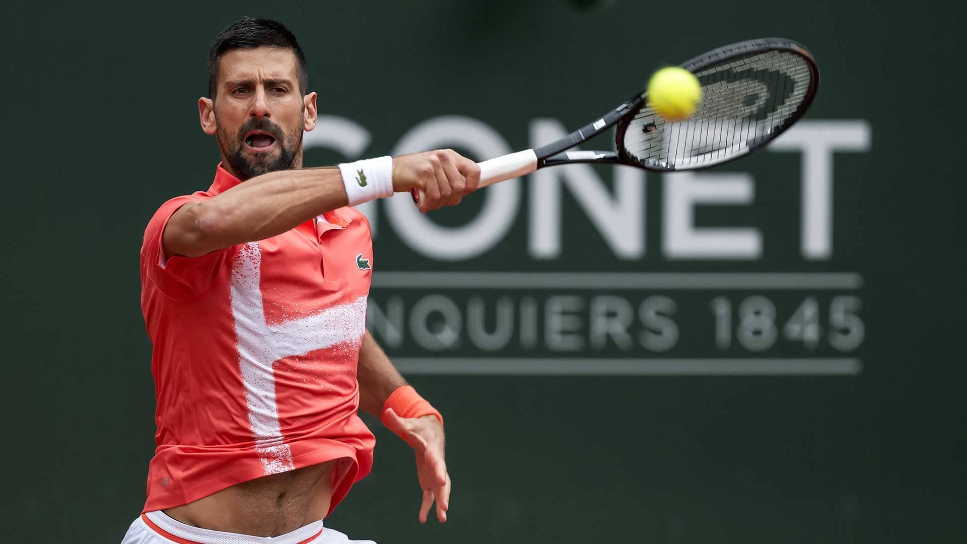 Djokovic earns first clay-court win of 2025, sets Arnaldi rematch in Geneva