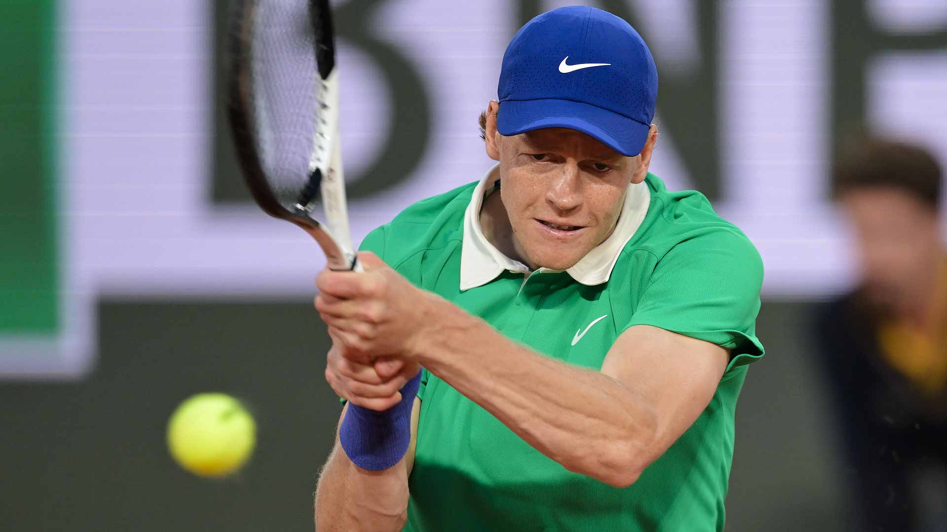 Jannik Sinner wins seven of the final eight games to seal his opening-round win at Roland Garros.