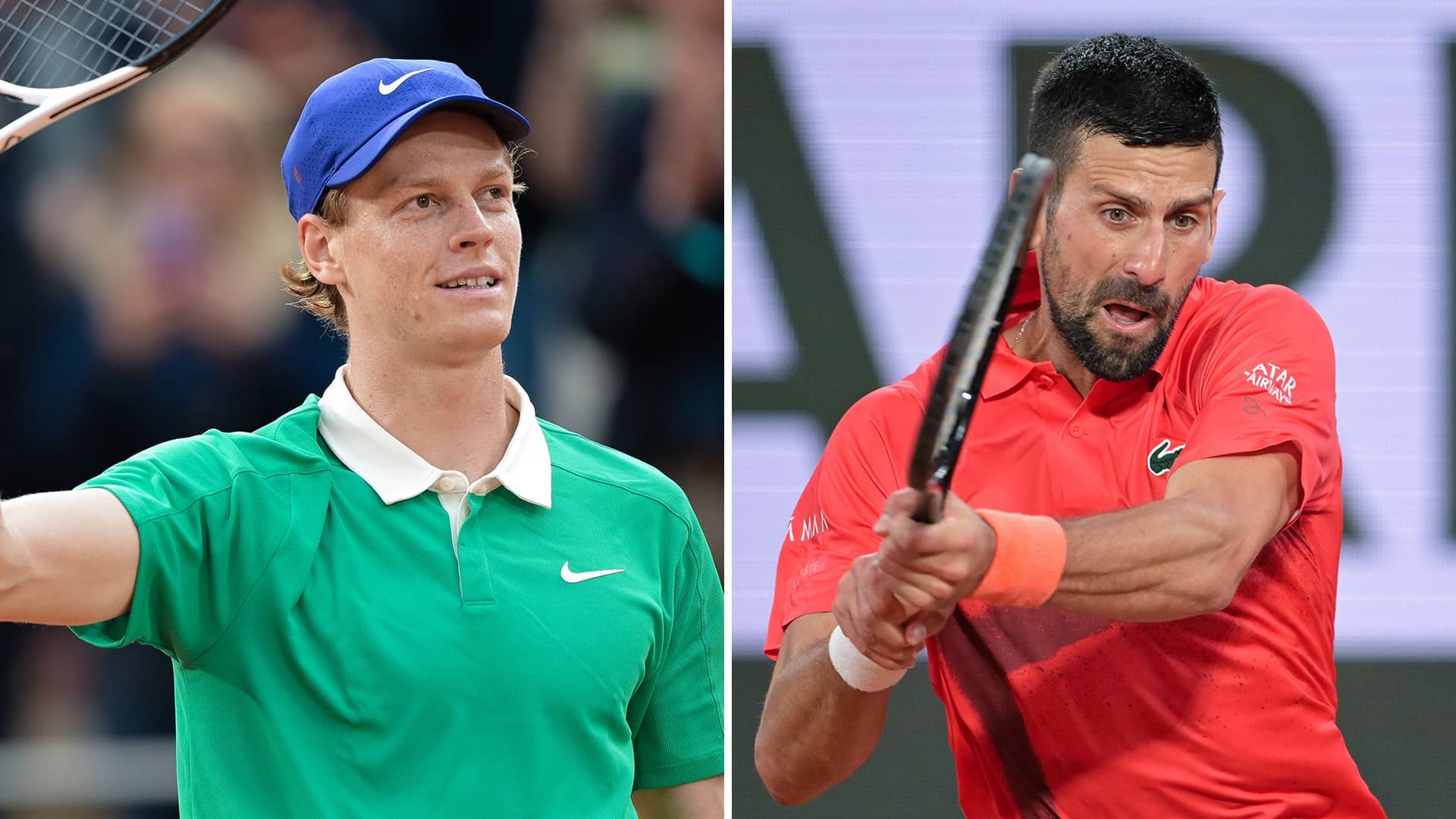 La serie Lexus ATP Head2Head entre Jannik Sinner y Novak Djokovic está empatada 4-4.