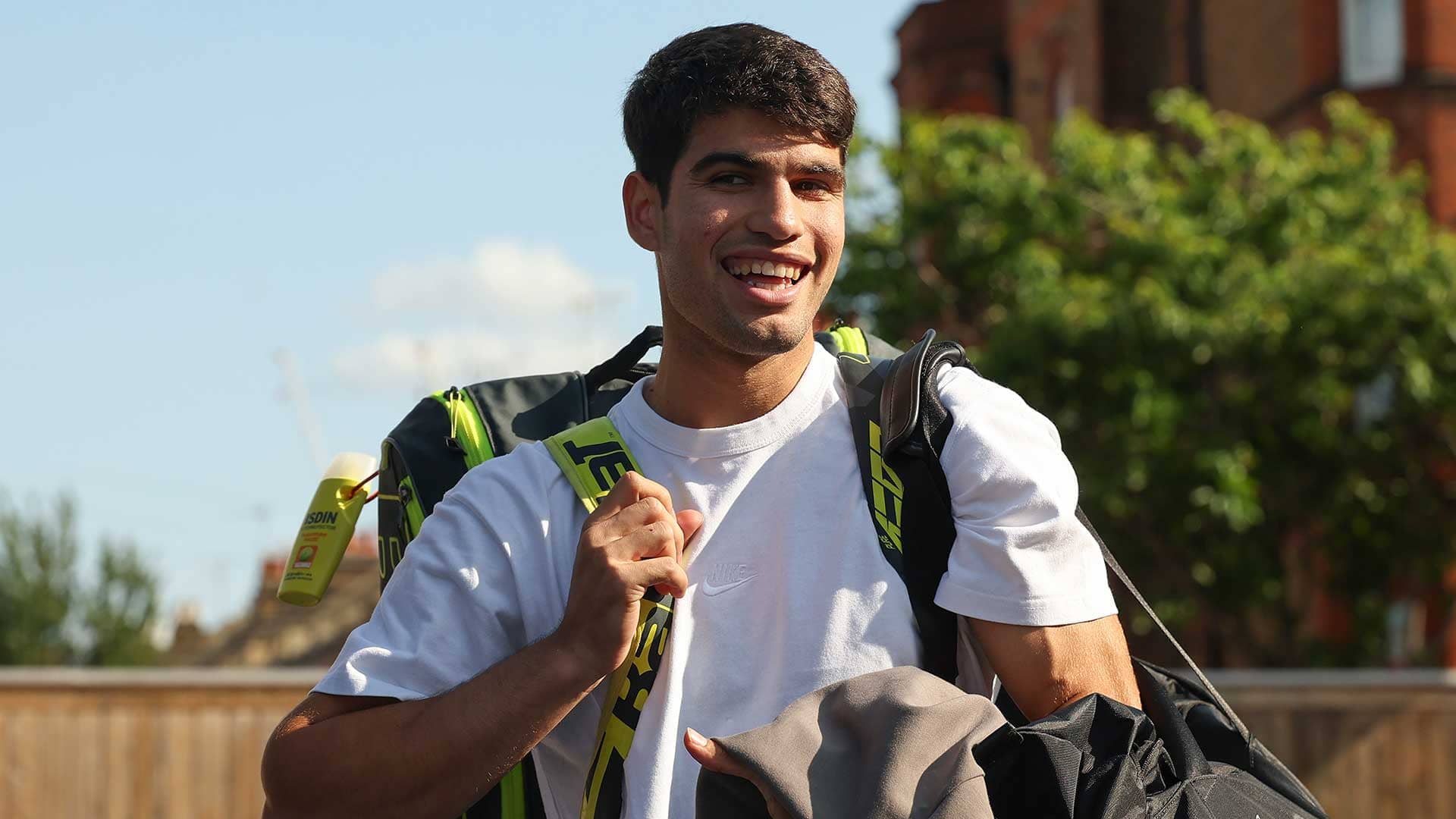 Carlos Alcaraz is making his third appearance at The Queen's Club in London.