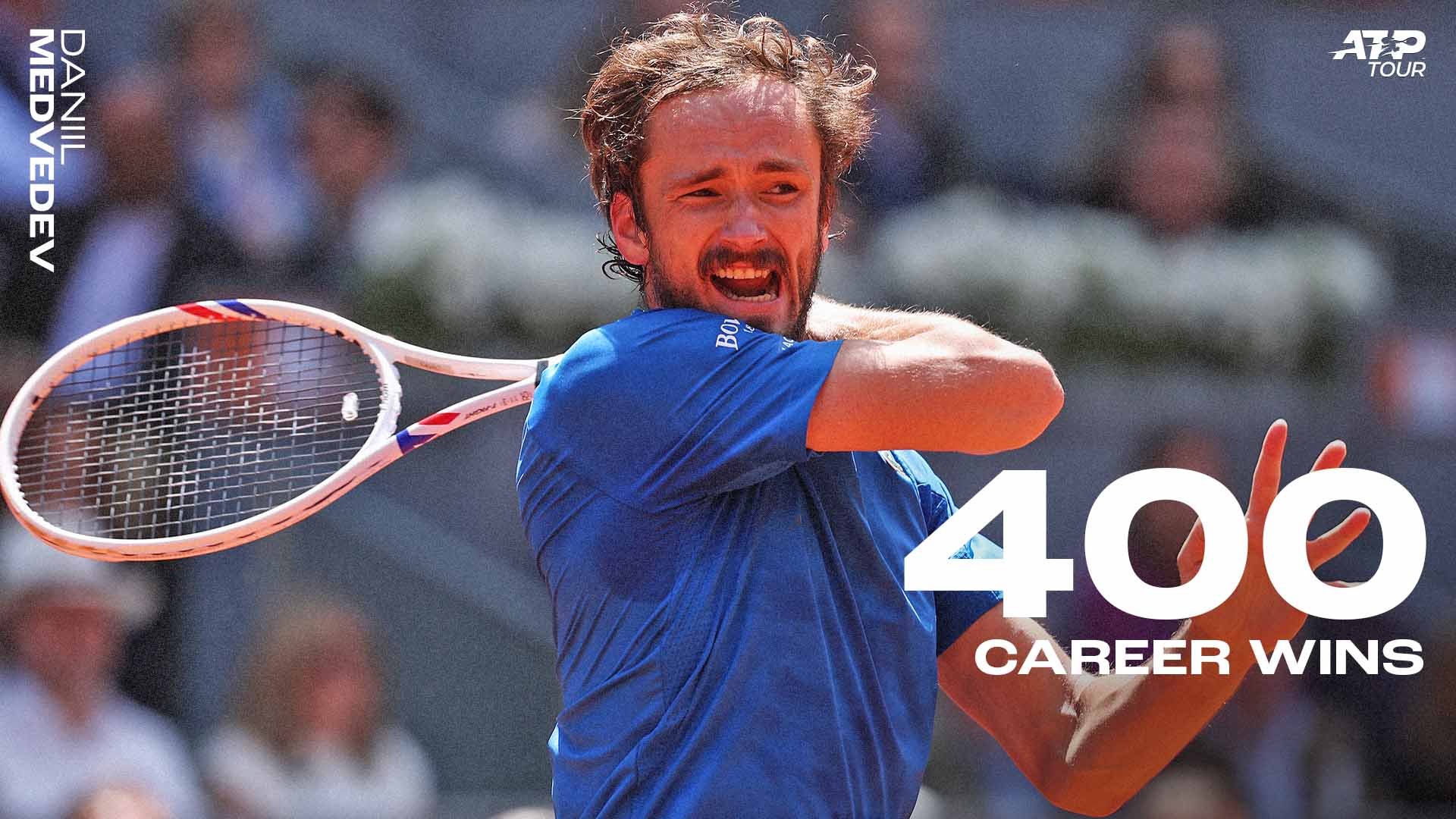 Medvedev recalls baby steps to 400 wins after hitting milestone in Halle