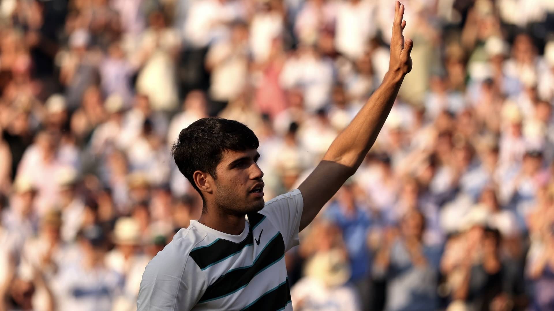 Alcaraz, tras un partido en Queen's.