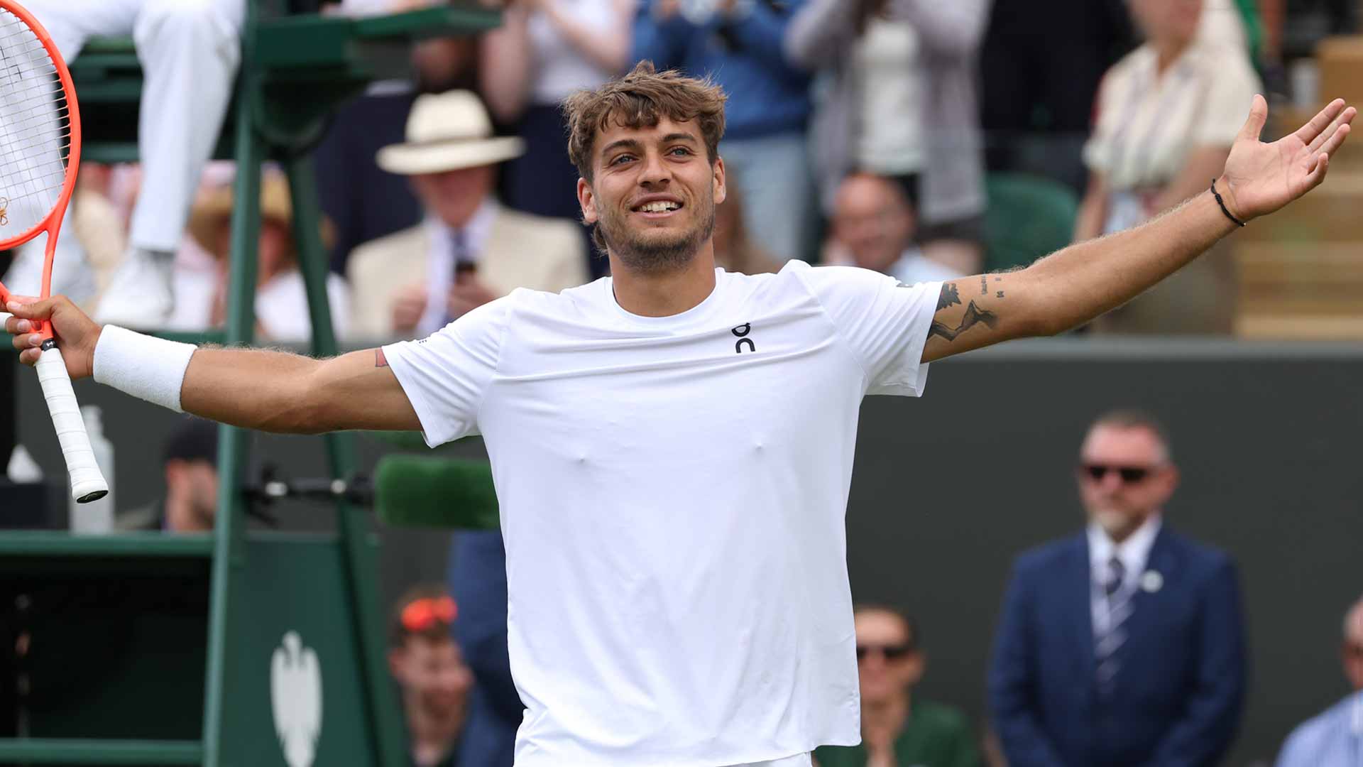 Cobolli goes from eviction to Wimbledon QF vs. Djokovic