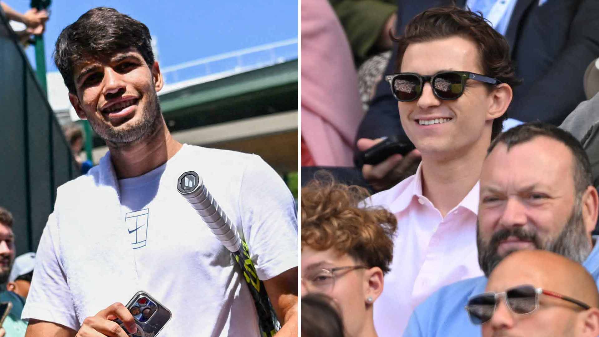Tom Holland challenges Carlos Alcaraz to golf showdown at Wimbledon