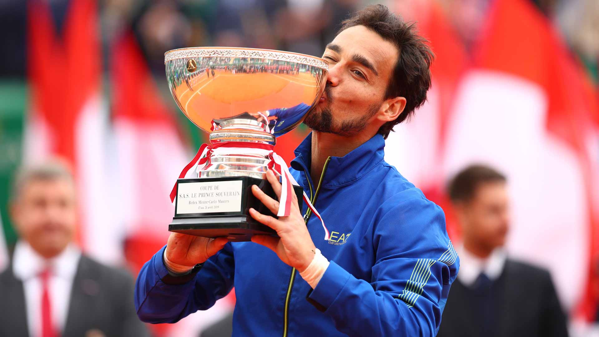 <a href='https://www.atptour.com/en/players/fabio-fognini/f510/overview'>Fabio Fognini</a> wins his biggest career title at the 2019 <a href='https://www.atptour.com/en/tournaments/monte-carlo/410/overview'>Rolex Monte-Carlo Masters</a>.