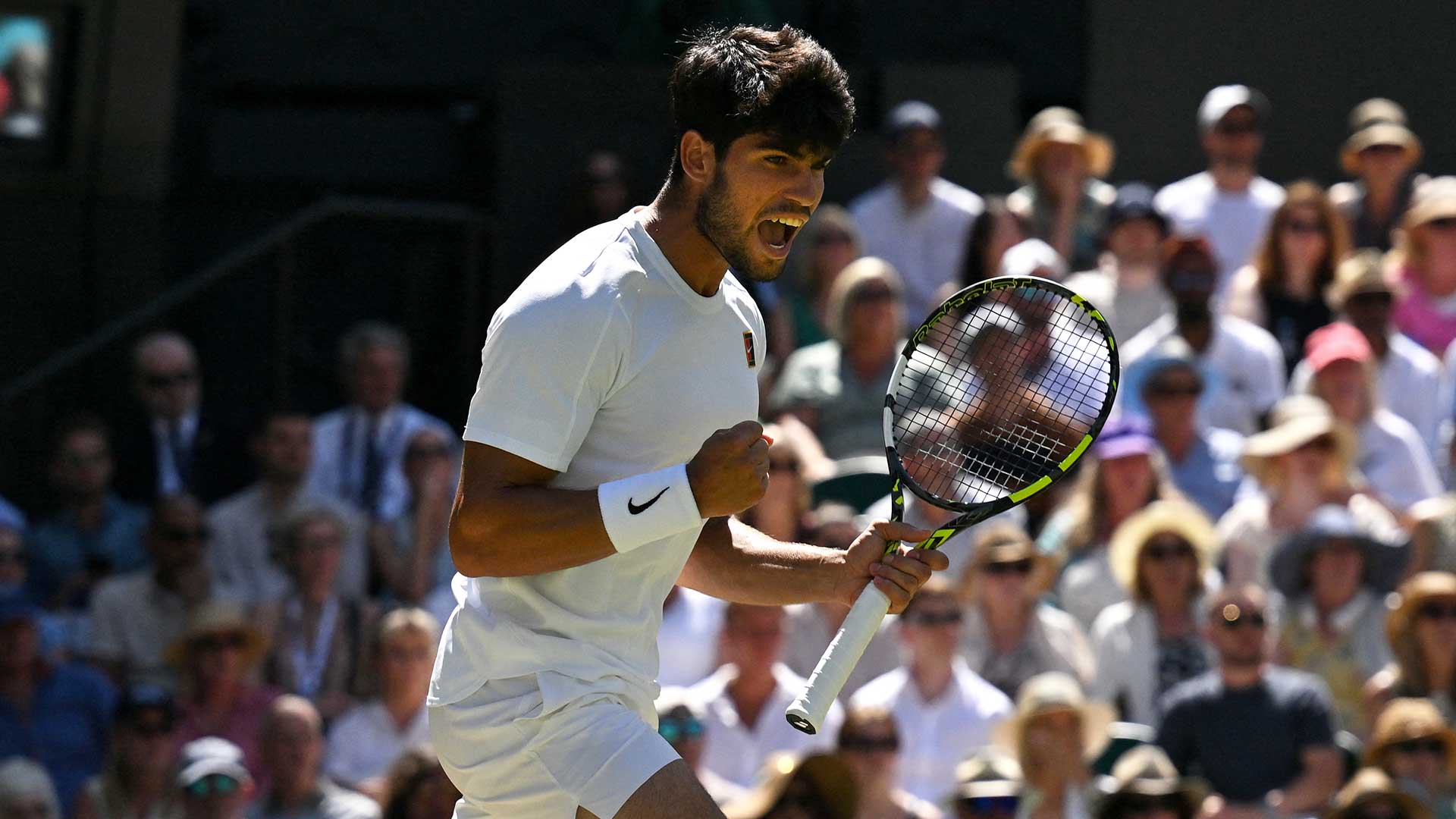 Alcaraz ends Fritz bid, reaches third consecutive Wimbledon final