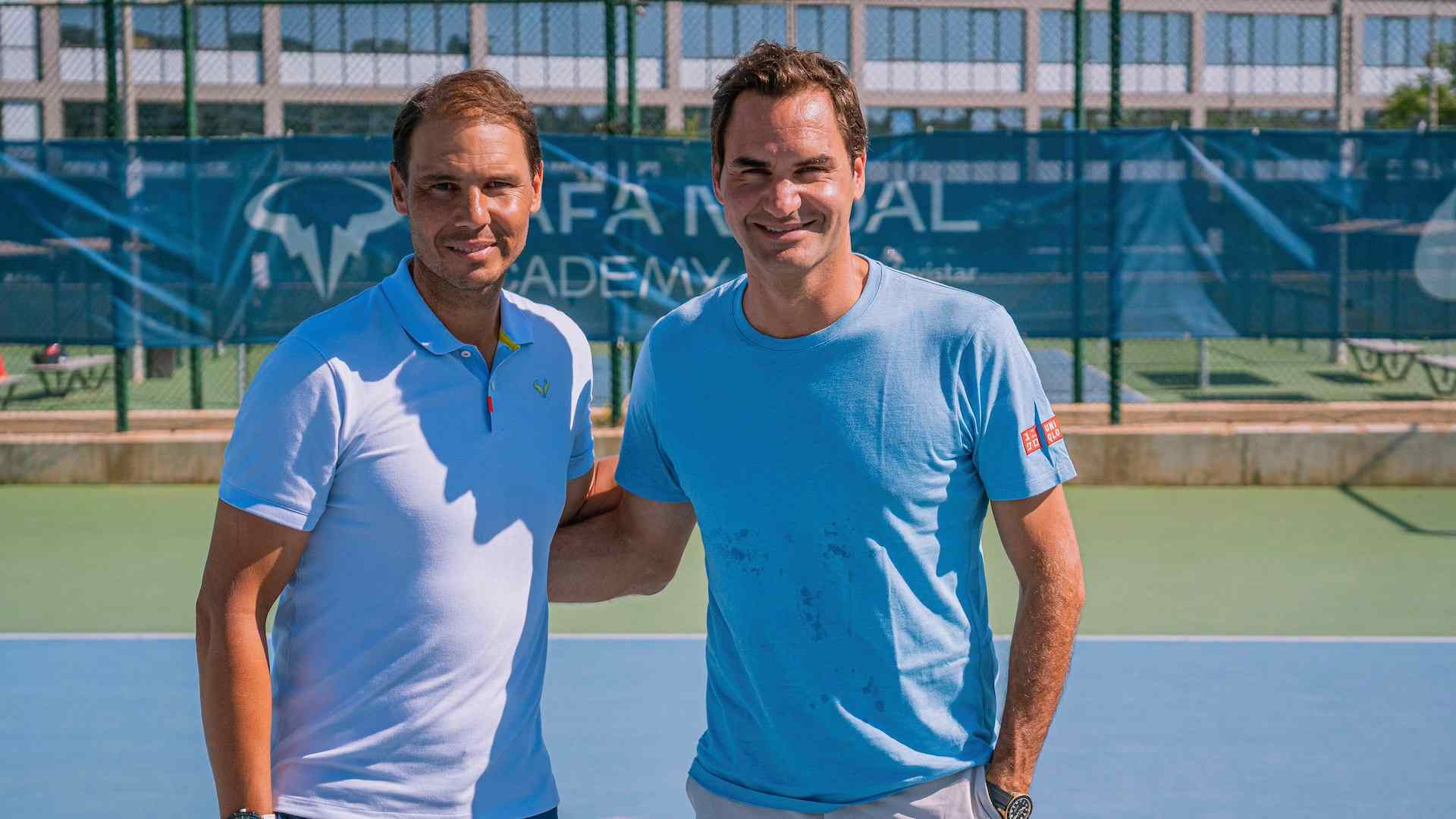 Federer reunites with Nadal at Spaniard's academy