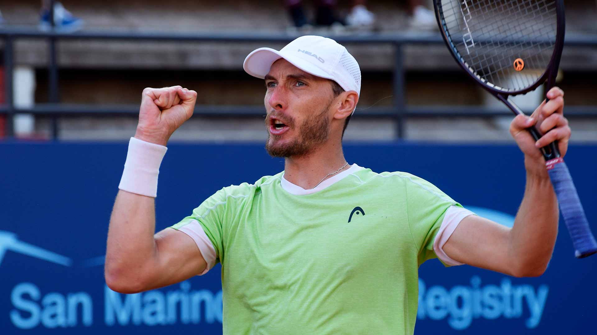 <a href='https://www.atptour.com/en/players/lukas-klein/ki63/overview'>Lukas Klein</a> triumphs at the San Marino Challenger.