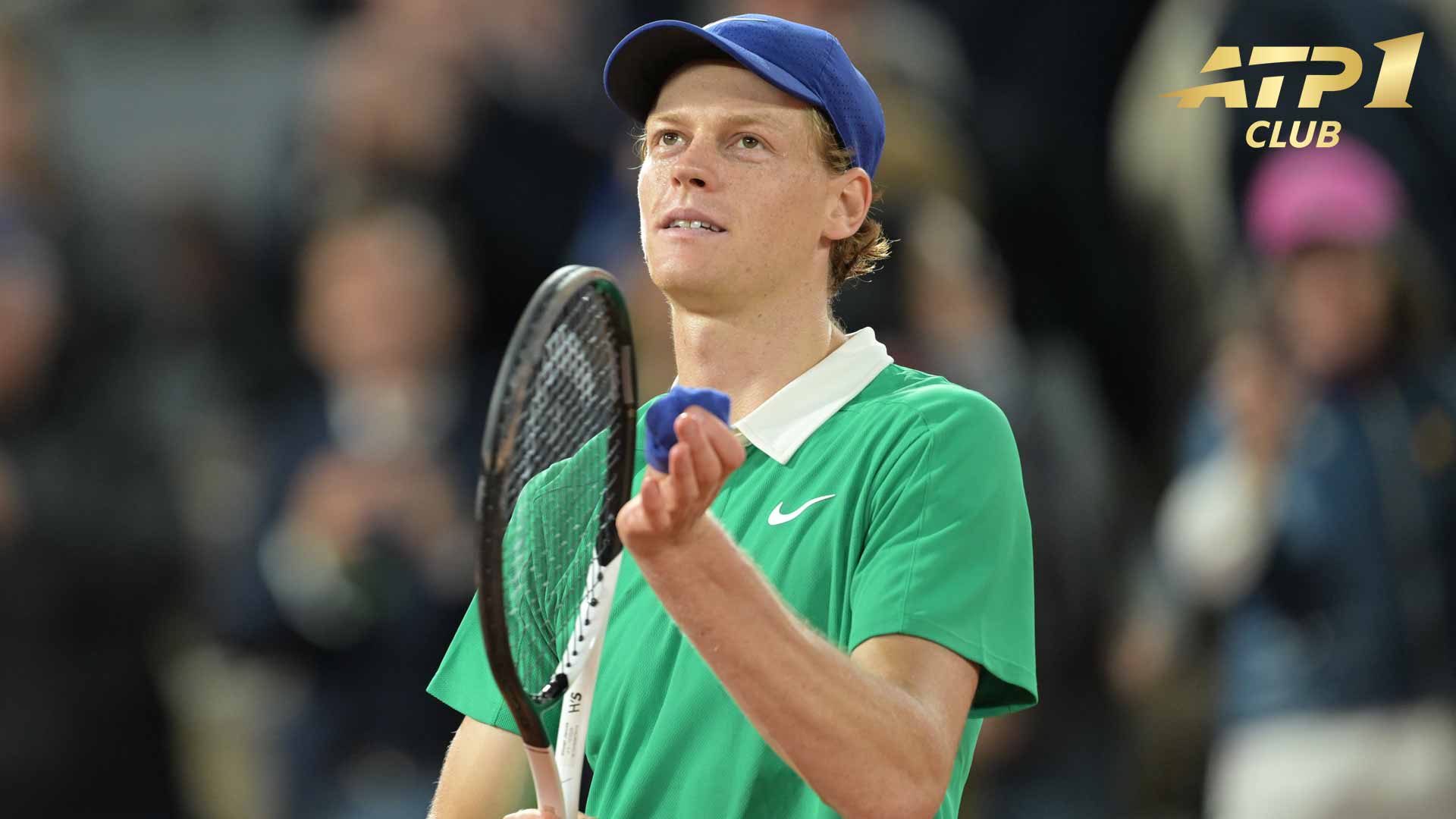 Jannik SInner in action during this week's Terra Wortmann Open in Halle.
