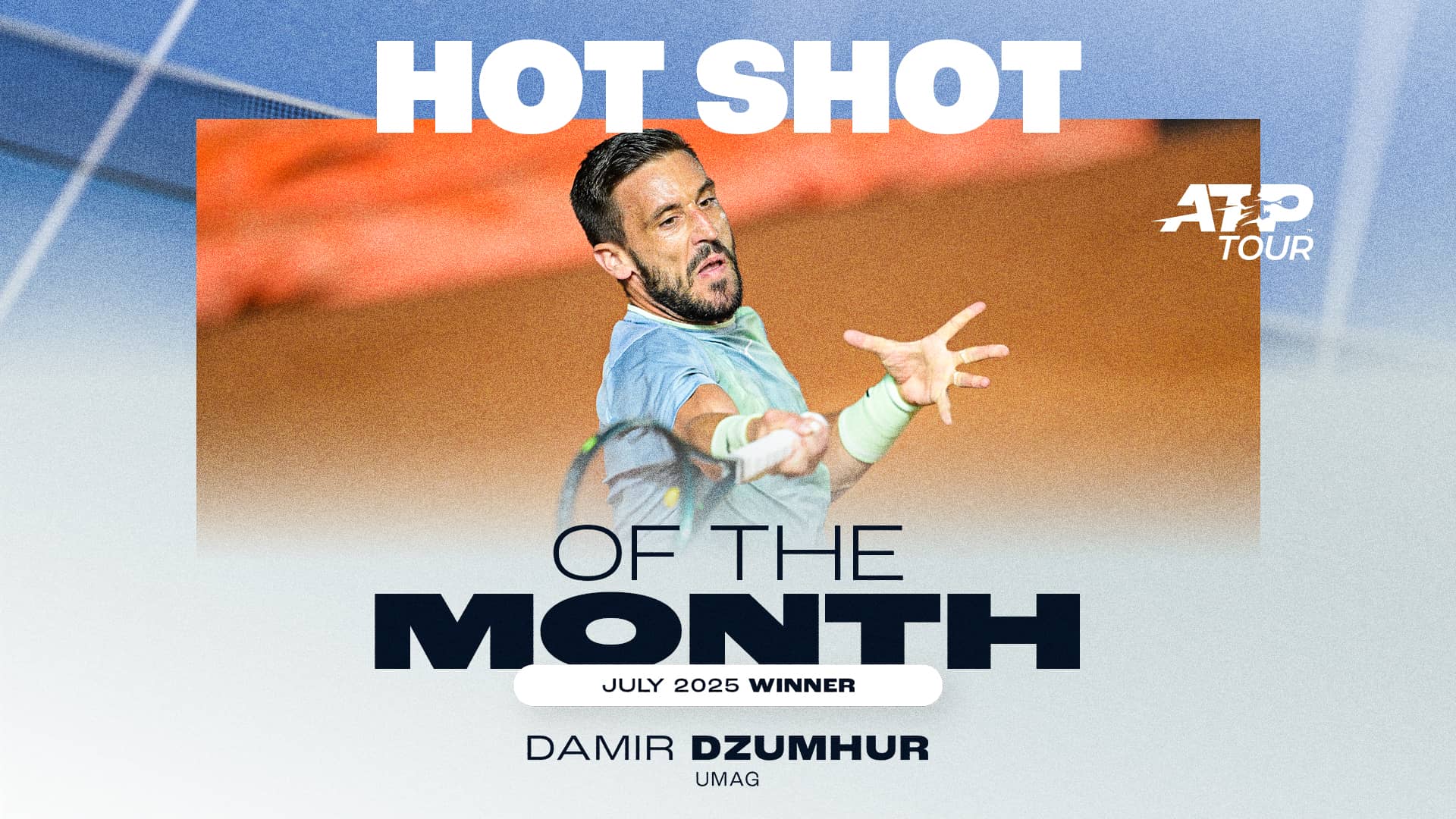 Hot Shot of the Month: Dzumhur's lightning reflexes steal the show in Umag